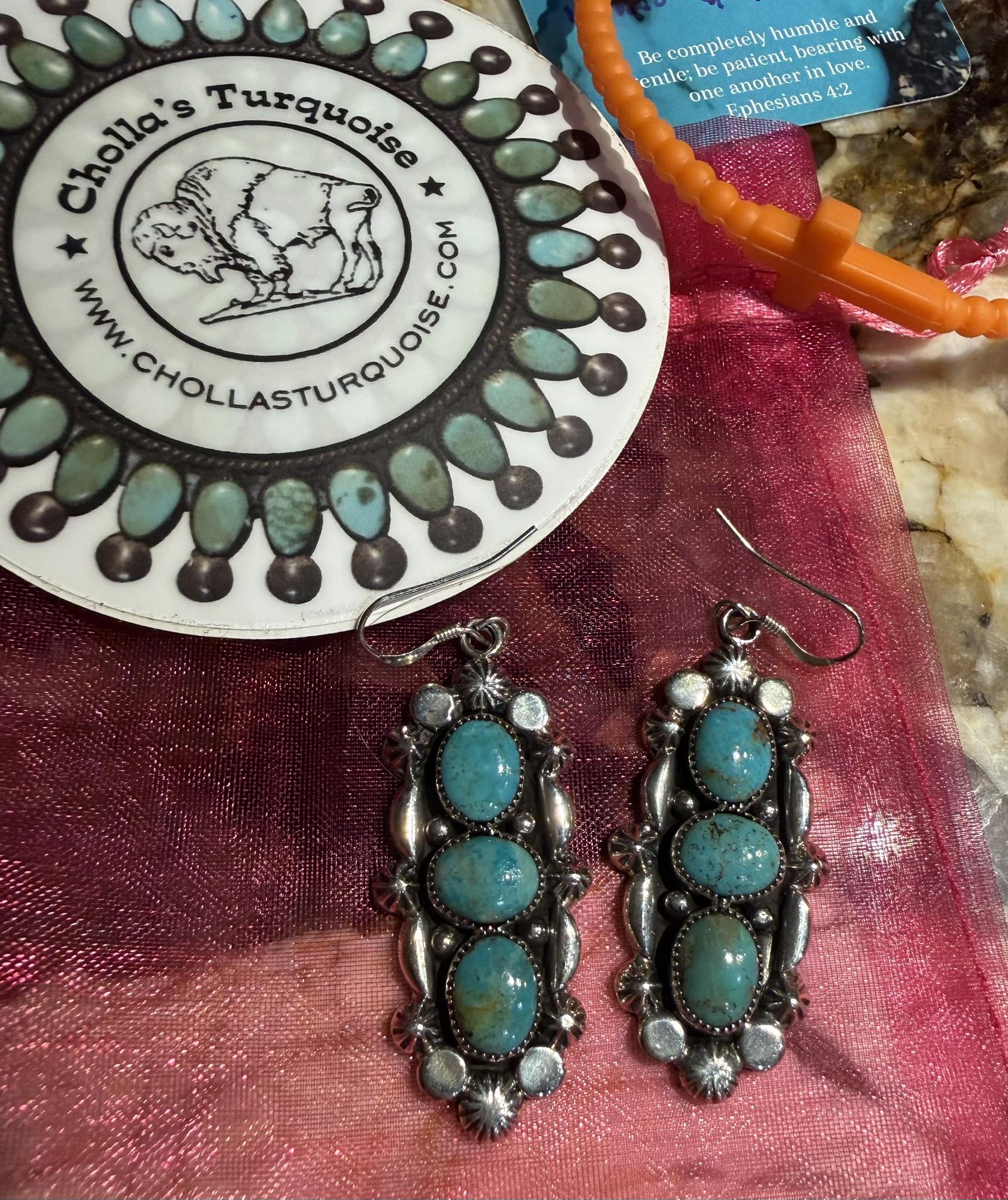 Navajo silversmith Herman Smith showing off his amazing style