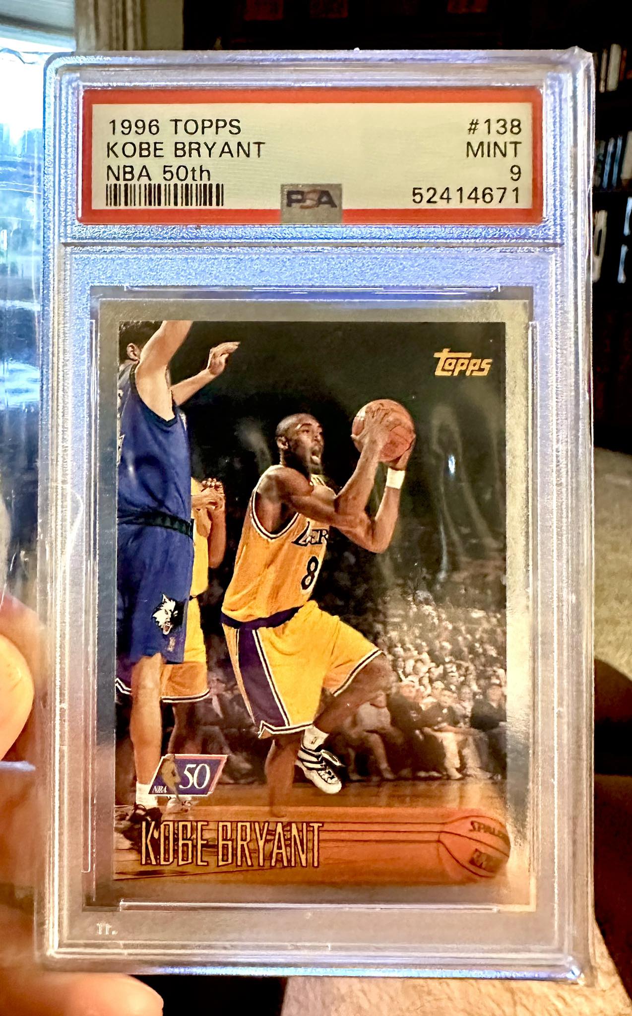 Kobe Bryant 1996 Topps NBA rookie card for sale