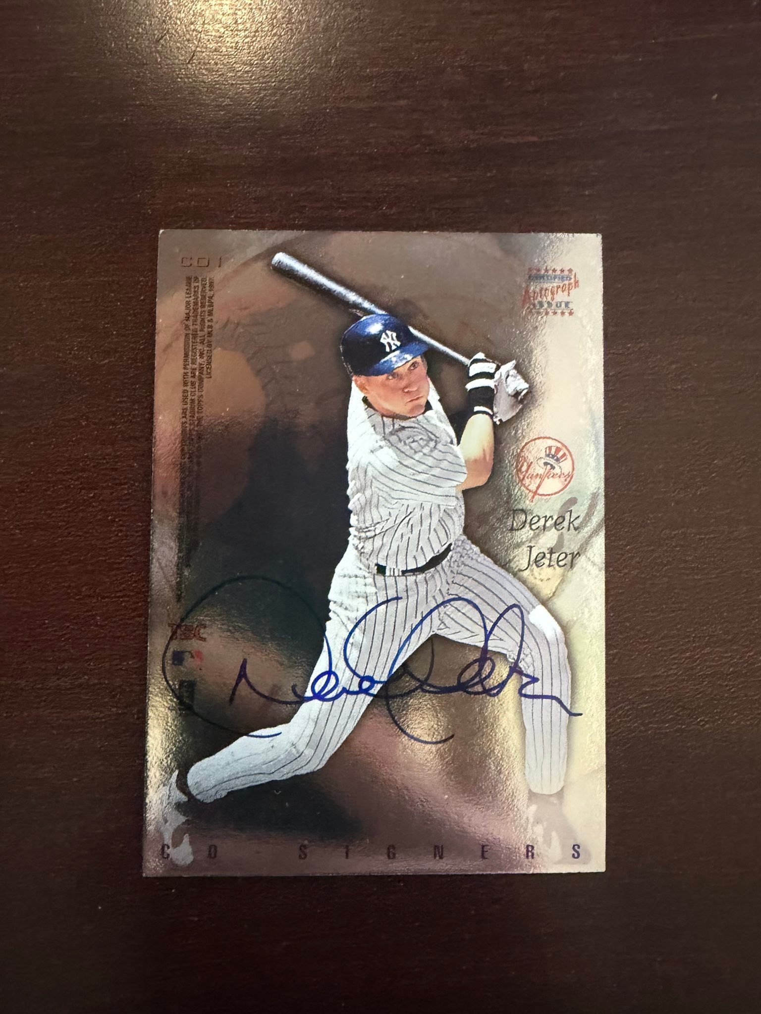 1997 On card auto of Derek Jeter & Andy Pettitte. Super rare