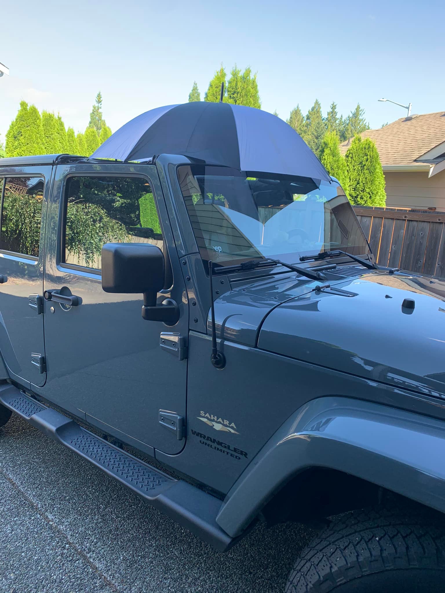jeep patio umbrella Autorder Windshield Sun Shade for 2018-2026 Wrangler JL Accessories,Upgraded Ice Crystal Material,Easy Setup Umbrella Sunshade for Car Windshield,100% Sun Blocking : Automotive All parts stay in mounted position FOLDABLE UMBRELLA - JEEP