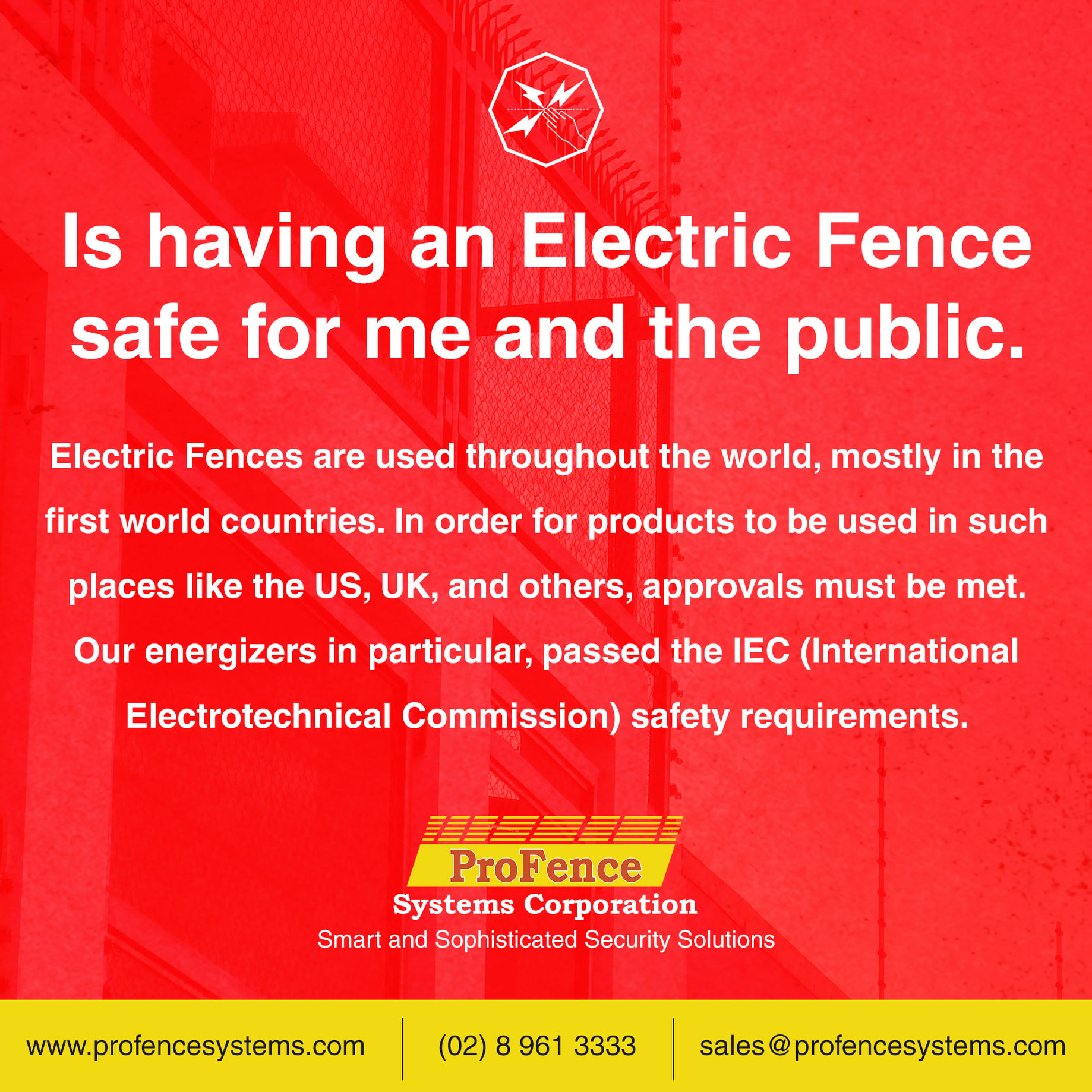 ProFence Systems Corporation - Recognized and certified by known and ...