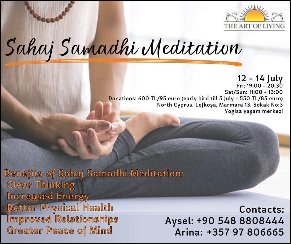 Art of Living - Northern Cyprus - Bu hafta sonu 12-14 Temmuz tarihleri ...