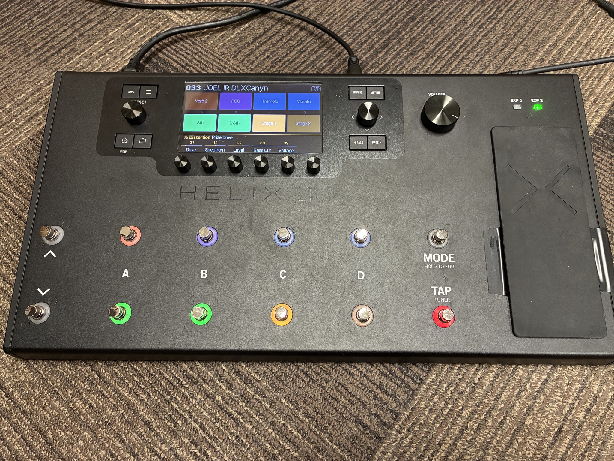 How to fix Line 6 Helix LT expression pedal and toe switch