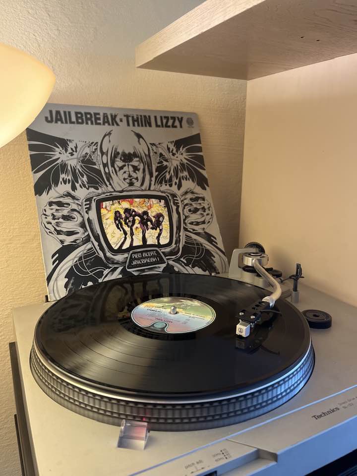 Thin Lizzy's 1976 album Jailbreak on Vertigo Records
