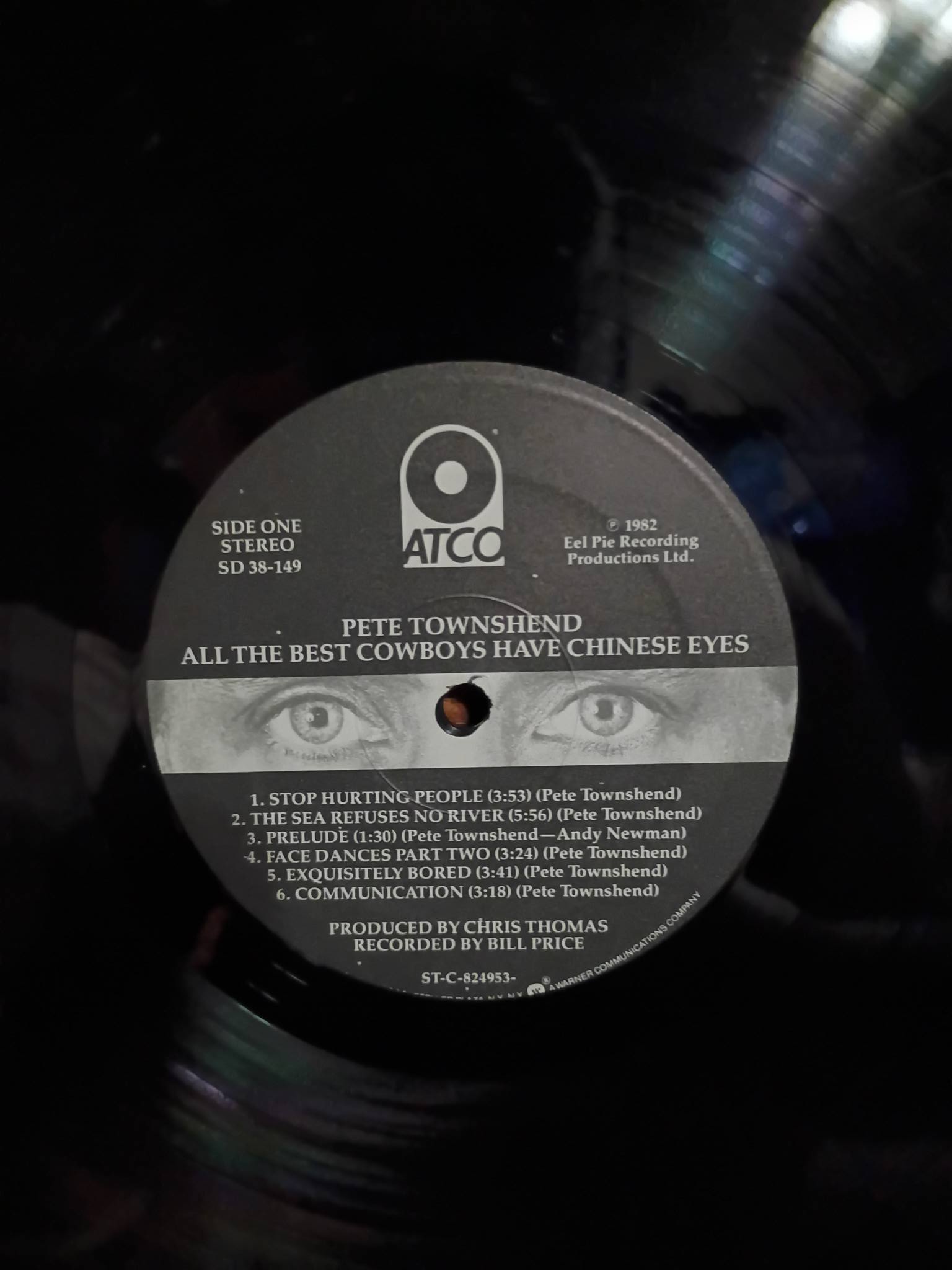 Pete Townsend All The Best Cowboys Have Chinese Eyes 1982