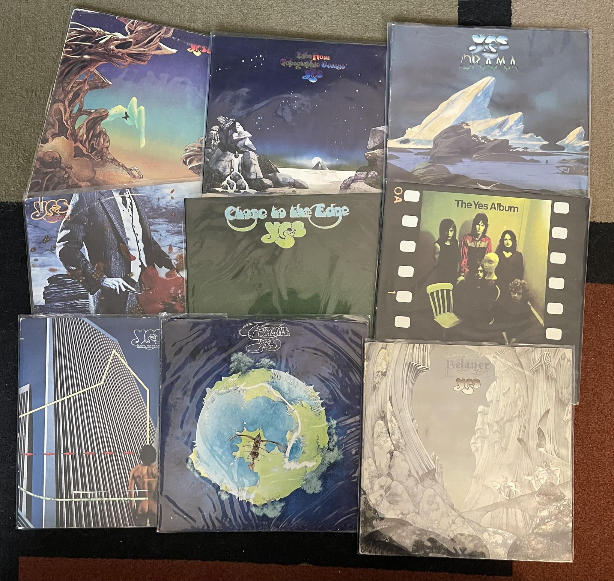 My collection of Japanese editions of the most favorite Yes albums