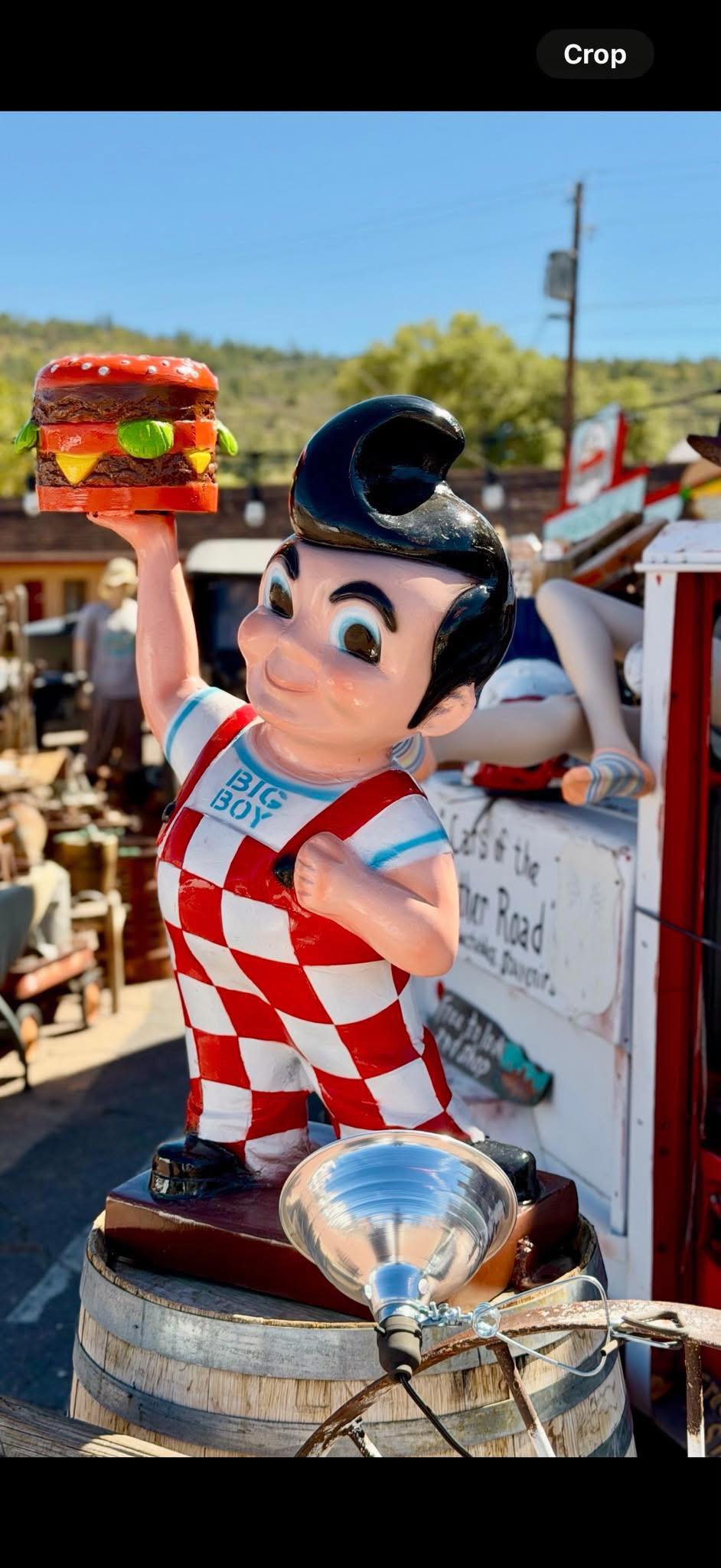 Big Boy フィギュア 約30cm チェック柄 Vintage Big Boy promotional coin bank at Generations of Wichita