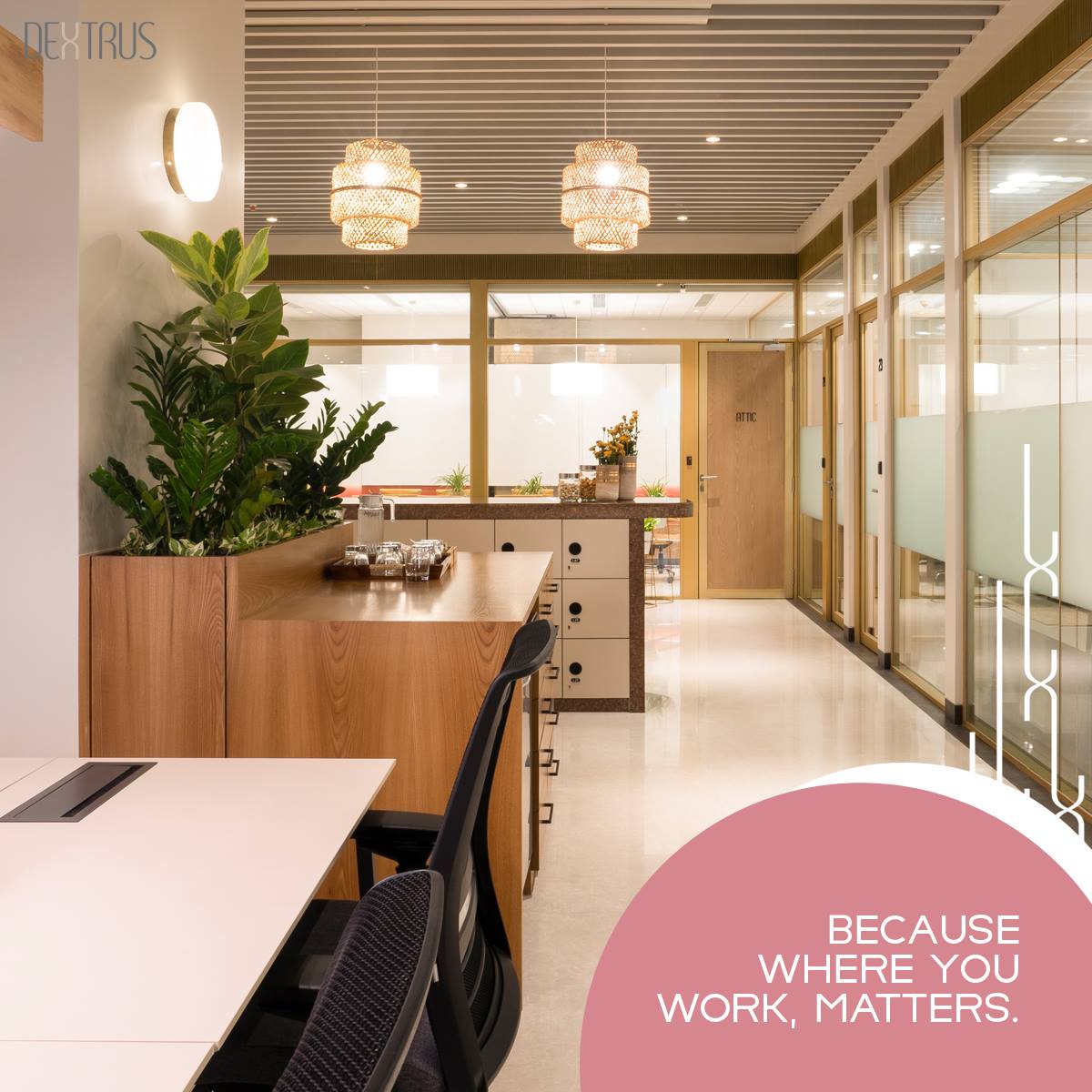 Sleek design, exclusive ambiance and... - Dextrus Workspace