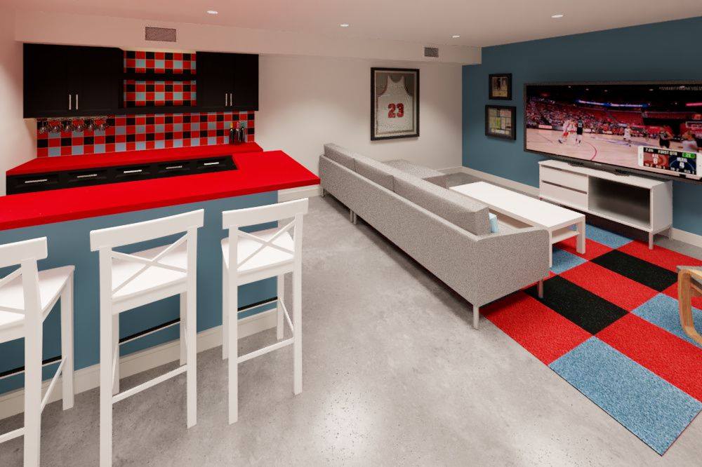 Instant Interior Design - Sports Cave Pro Basketball IL #1: Celebrate ...