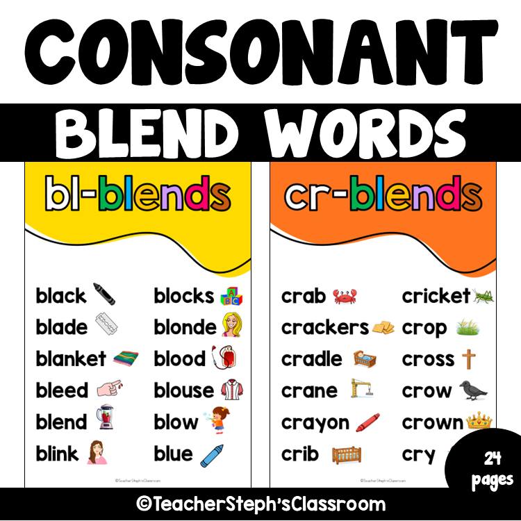 Consonant Blend Words Save and Print... - Stephanie Coralde | Facebook
