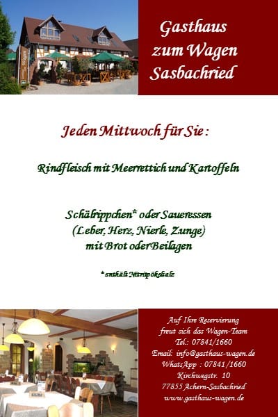 Gasthaus Wagen Photos Sasbachried Baden Wurttemberg Germany