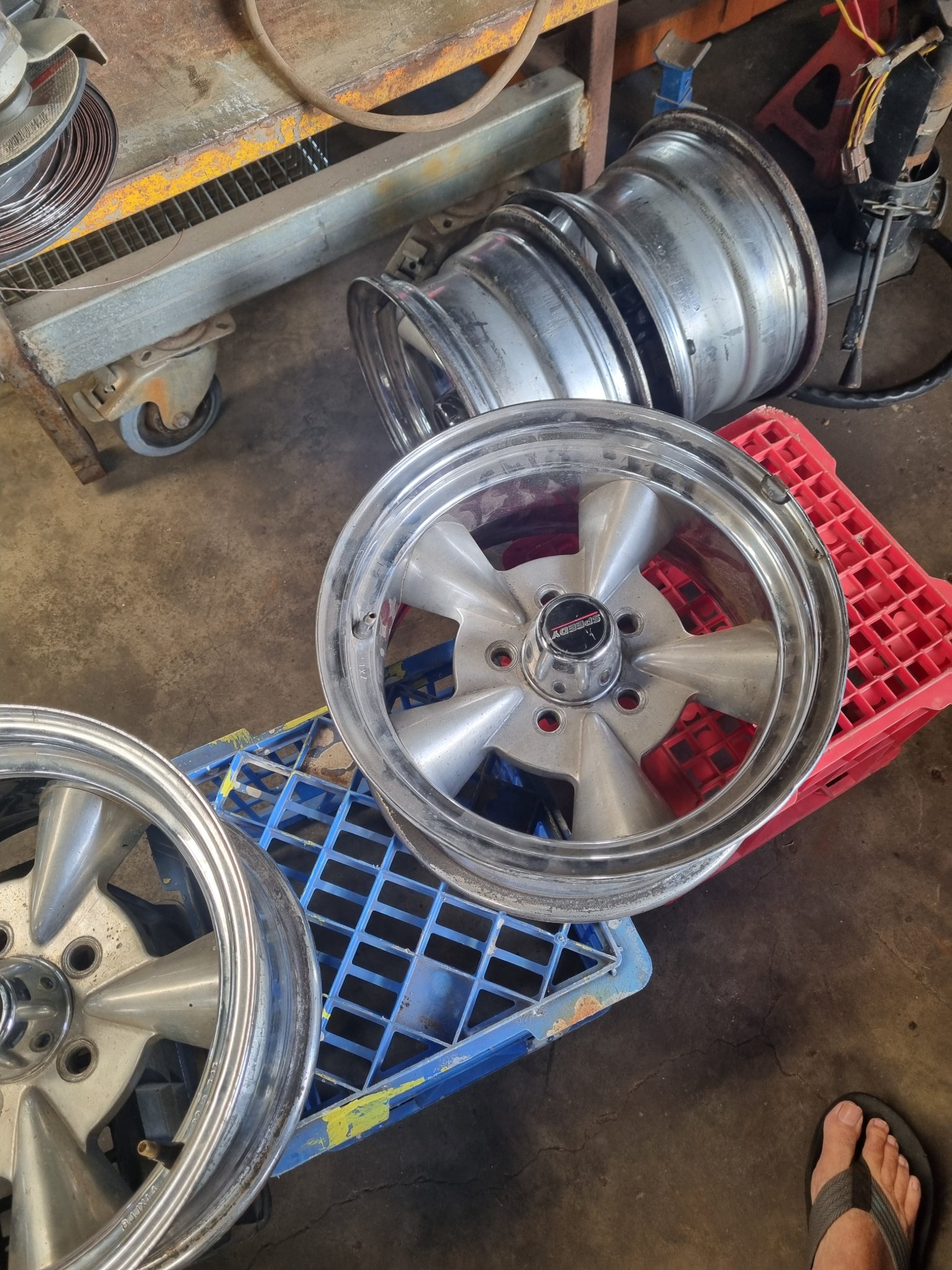 FORD P76 Dragway Mag Wheels 14x7 + 14x8 - Car Wheels, Tires & Parts ...