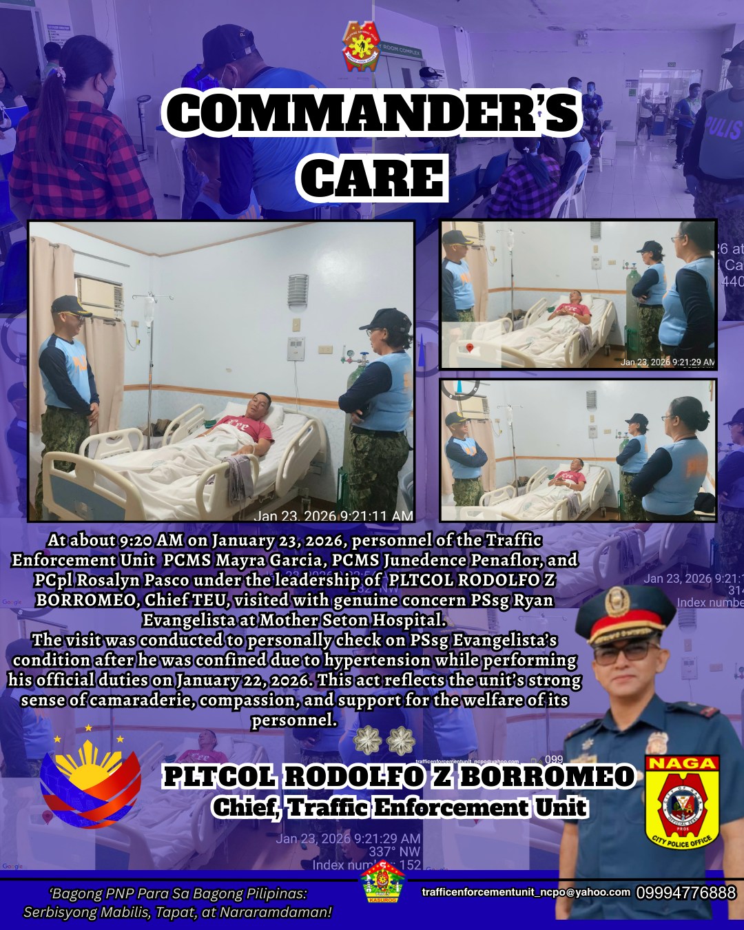 Trafficunit - At about 9:20 AM on January 23, 2026, personnel of the ...