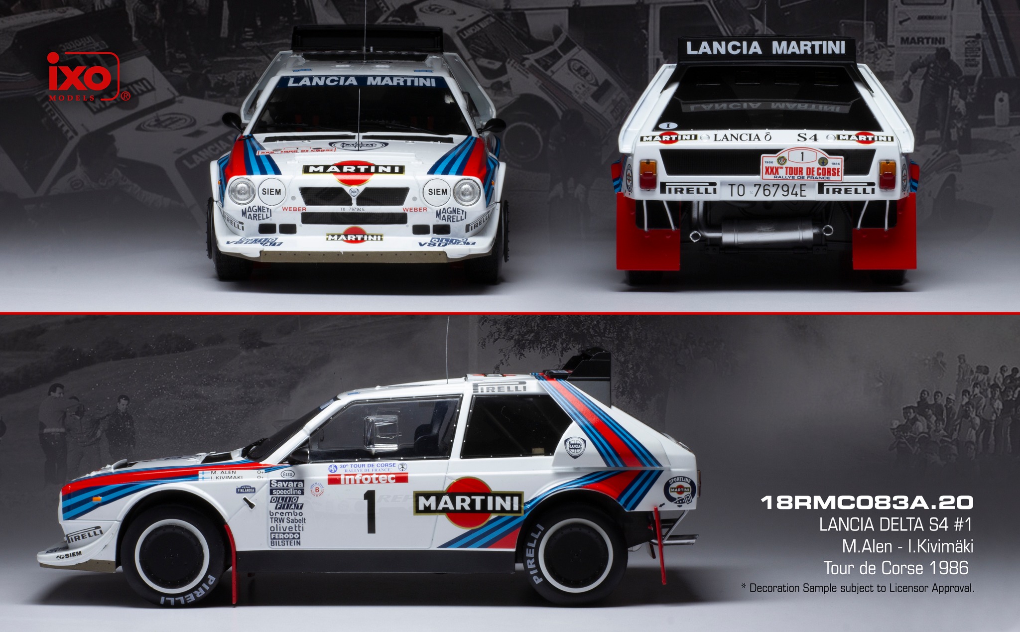 18RMC083A.20 LANCIA DELTA S4 #1 M.Alen - I.Kivimäki Tour de Corse