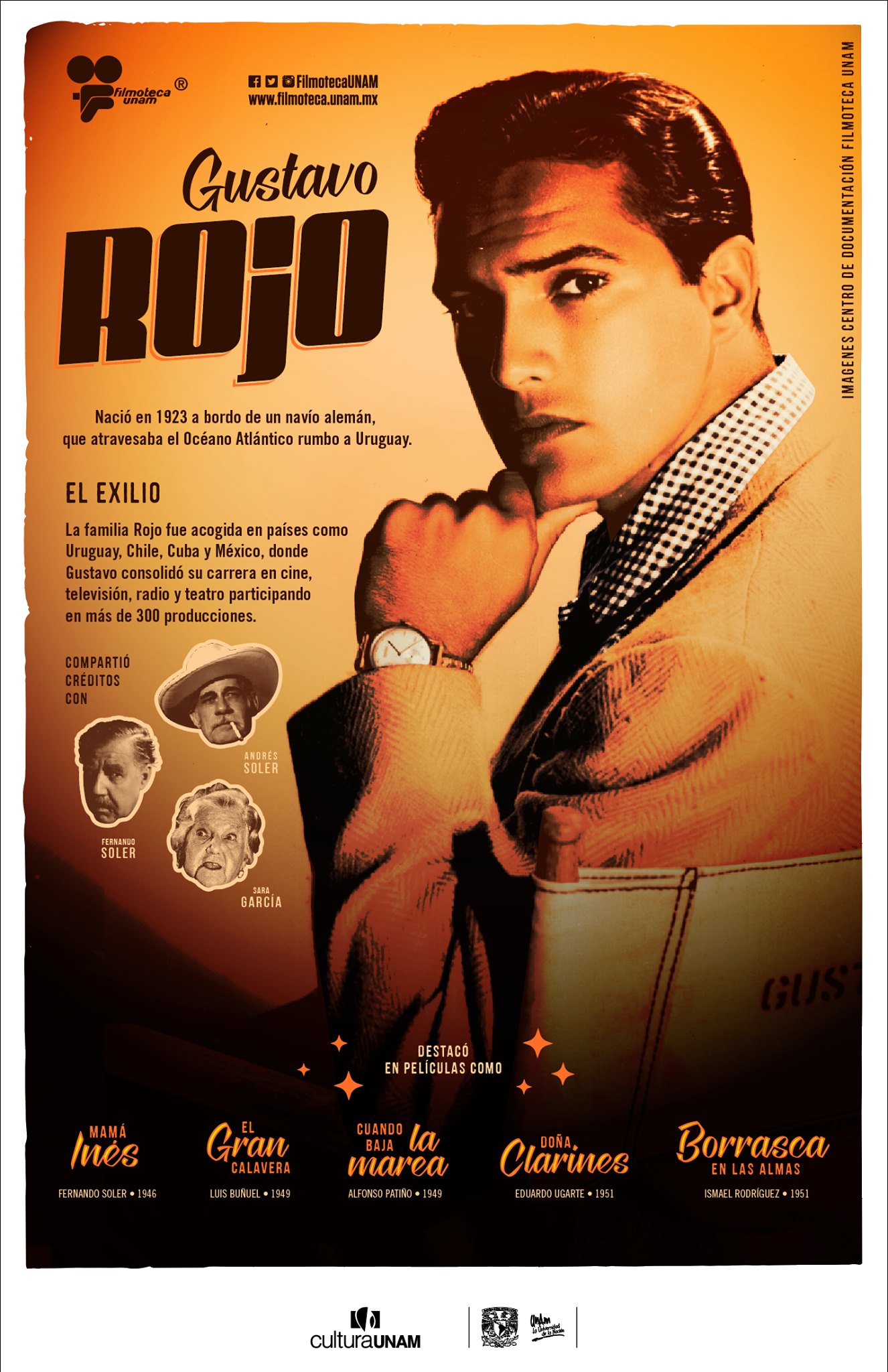 Filmoteca UNAM - El primer actor Gustavo Rojo nació un día... | Facebook