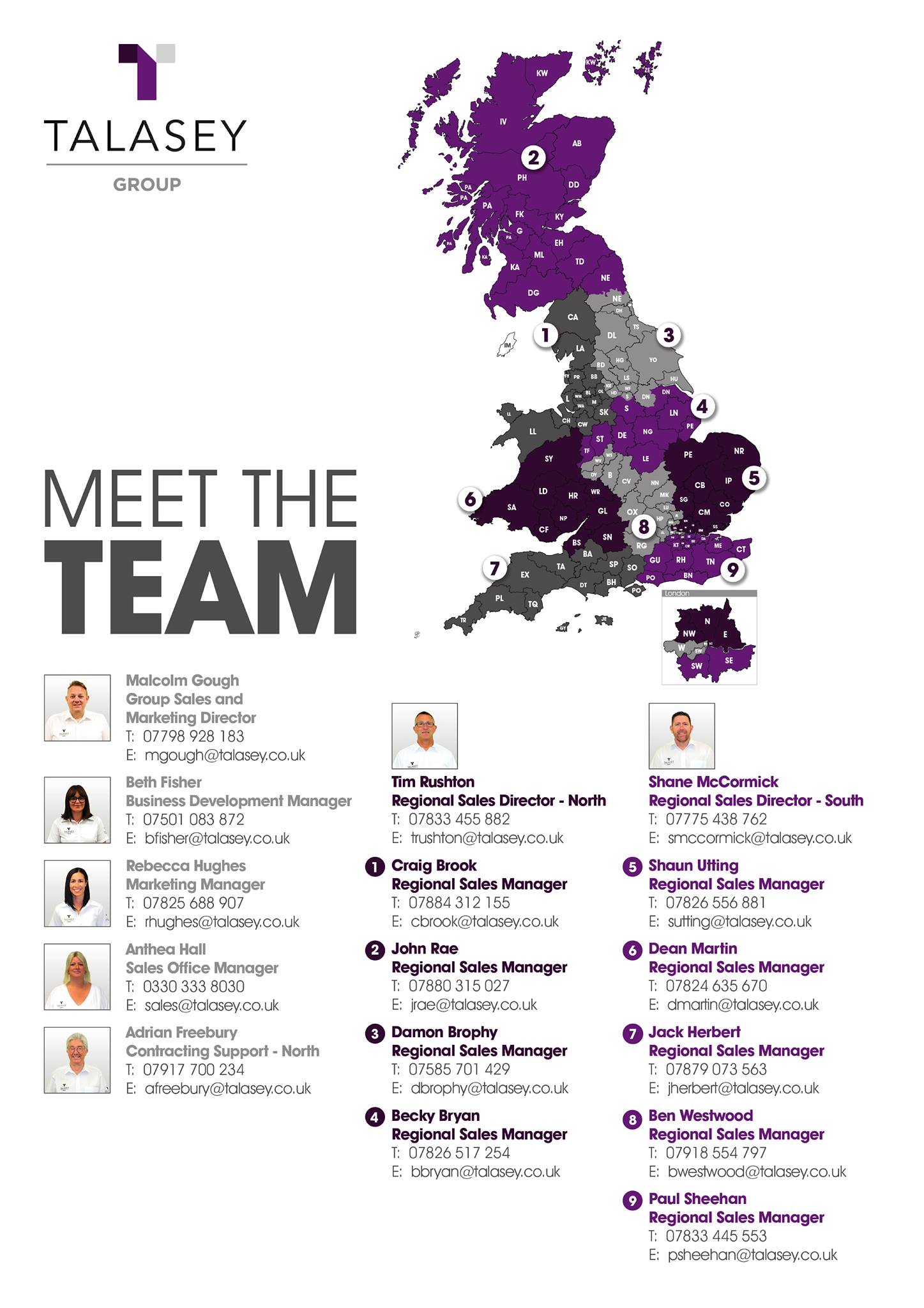 Talasey Ltd - Our team are located all across the UK!... | Facebook