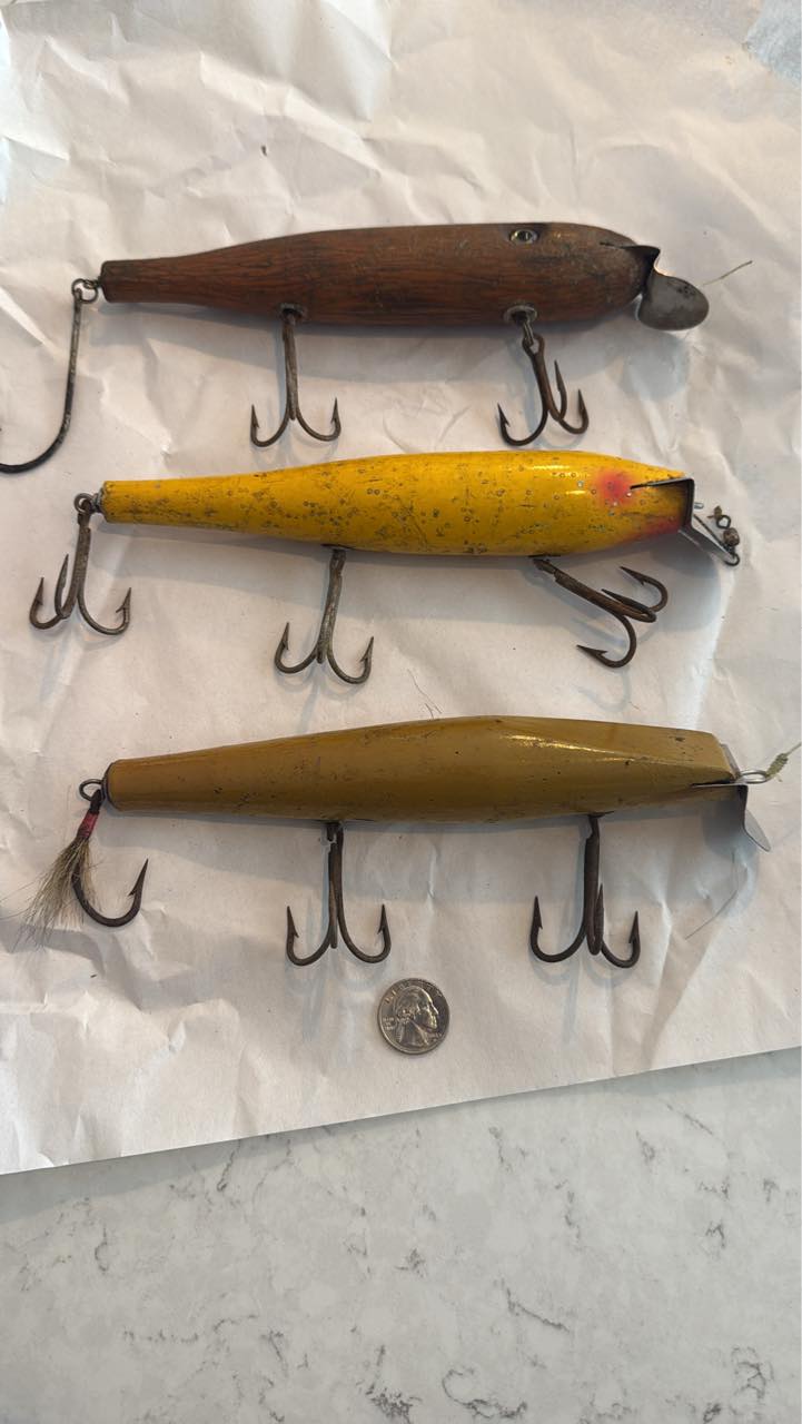 antique musky fishing lures Baker (Pre-Owned) Antique Musky Lure Re-Creation -