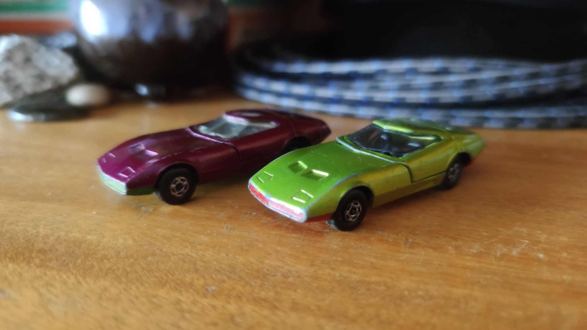 Two 1970 vintage Matchbox Superfast No.52 - Dodge Charger Mk III