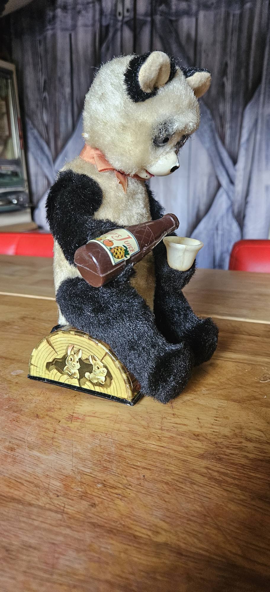 Vintage Japanese picnic bear toy