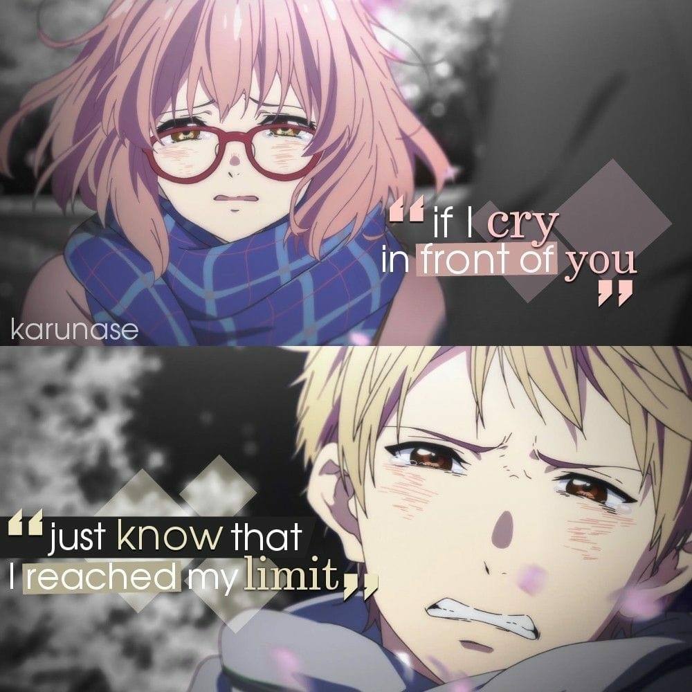Anime Quotes Anime Beyond The Boundary C To Owner Facebook