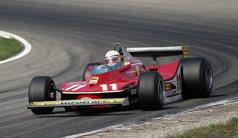 😼 🏁 GP Monza 🇮🇹 1979 🏆 🥇⭐ Jody Scheckter 🇿🇦🍾👏👏 Ferrari
