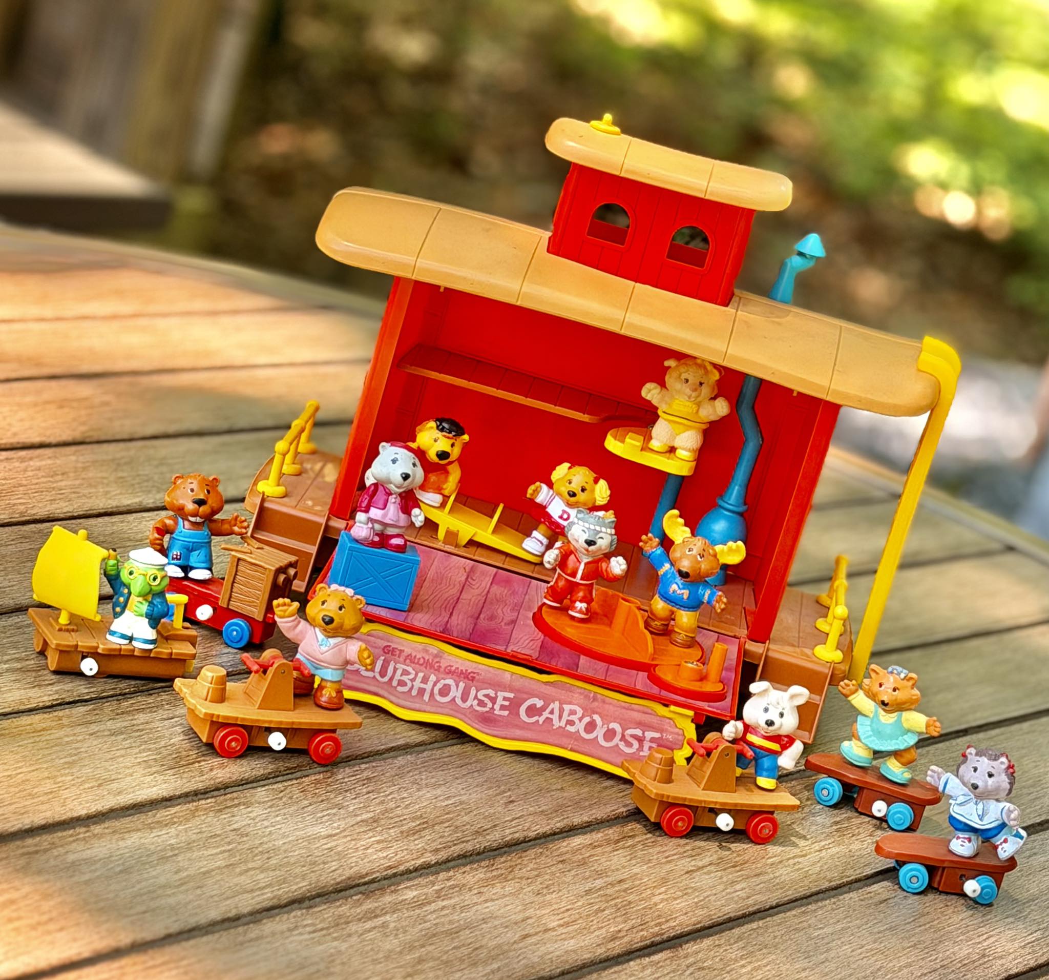 Vintage Get Along Gang figures from 1984 cartoon