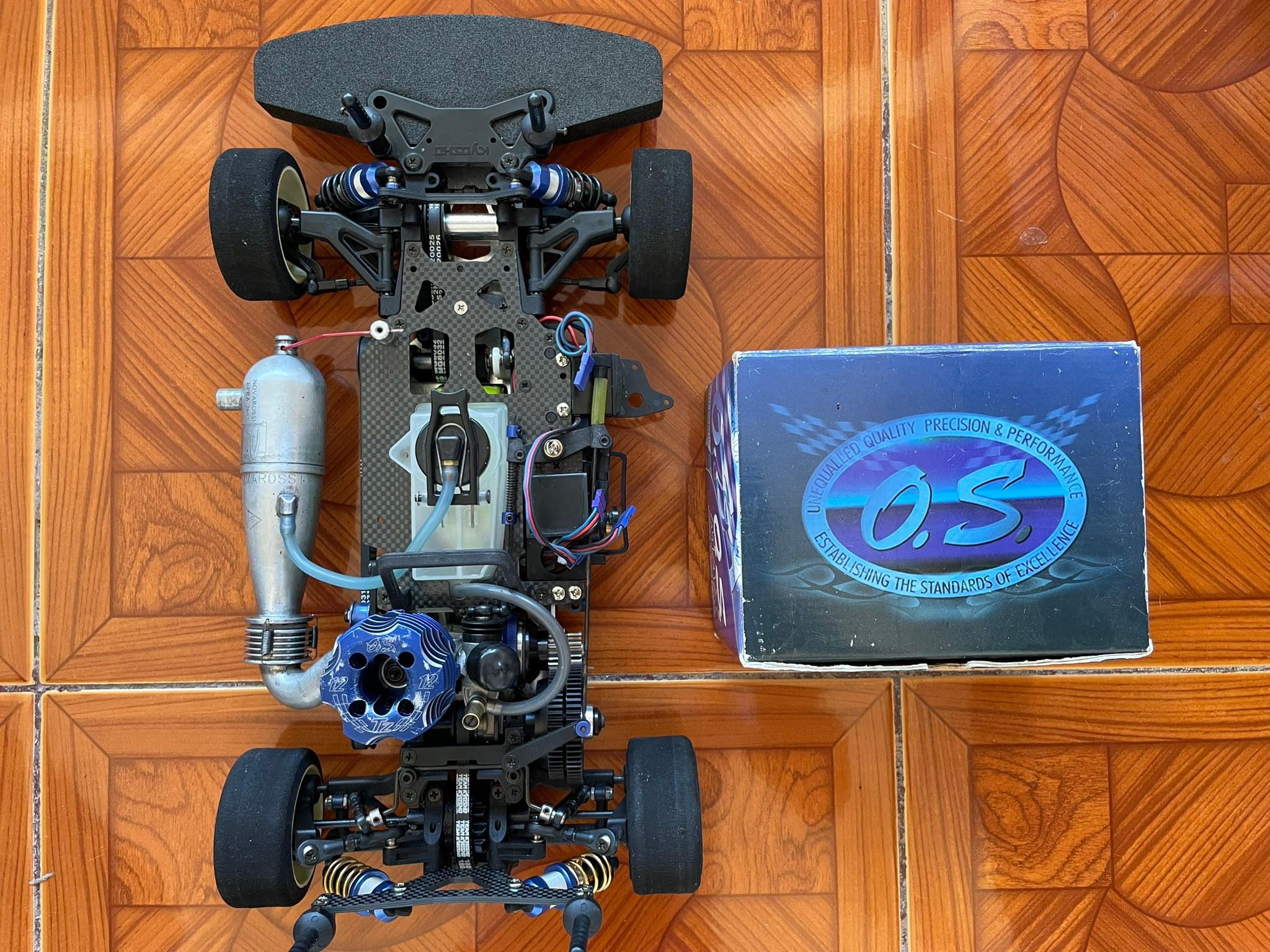 Kyosho V-One RRR touring car for sale with OS Max 12TZ engine