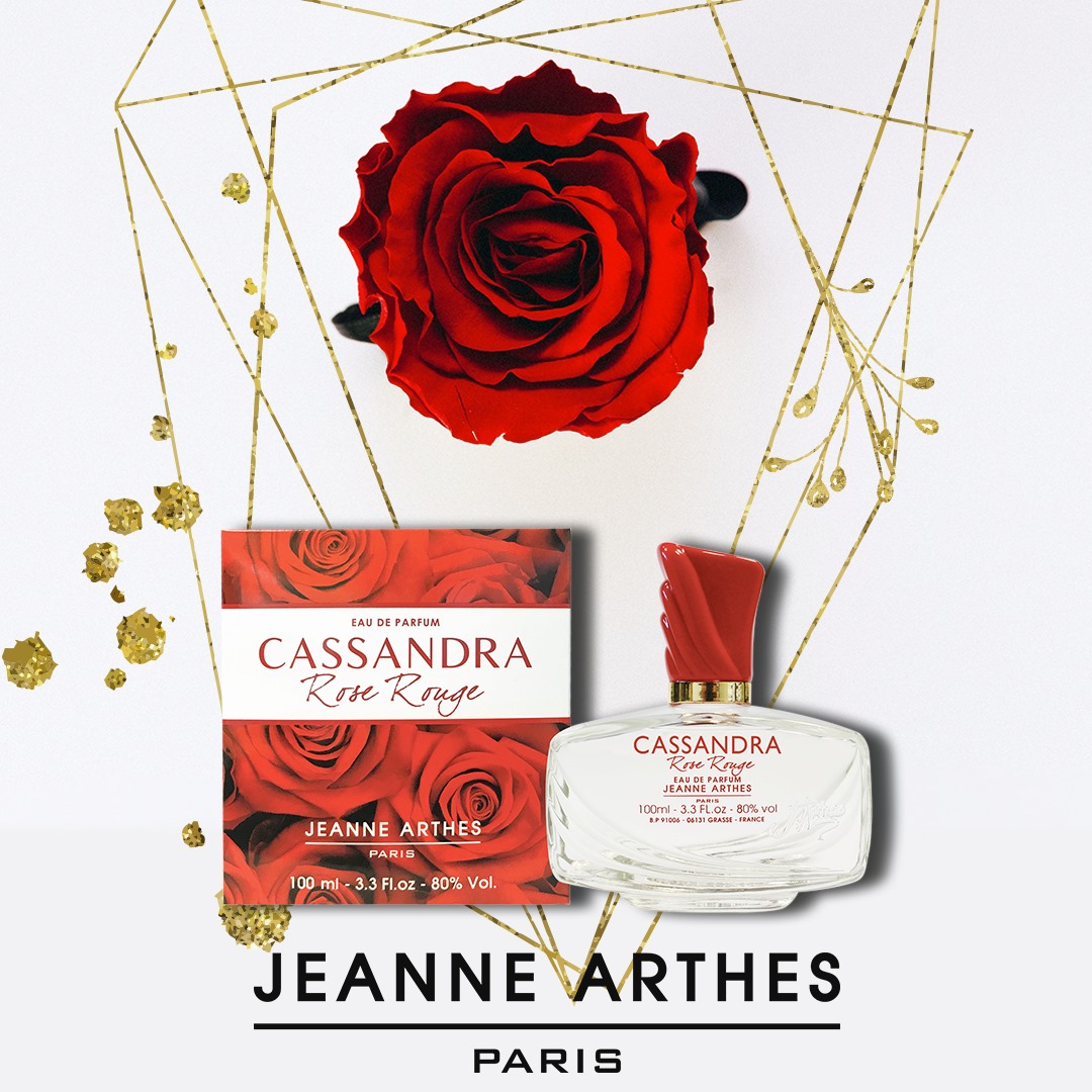 Lot De 2 Parfums Jeanne Arthes Cassandra Rose Rouge - 100 Ml Chaque - Eau De Toilette Femme - Neuf