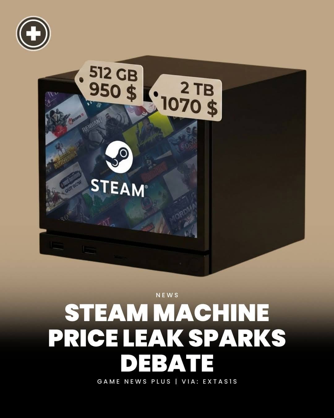 Leaked Steam Machine pricing via retailer • 512GB model: roughly