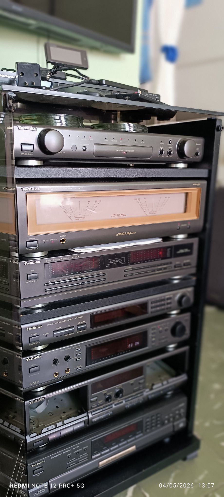 TECHNICS SB-F75 Technics Honeycomb Disc Speaker System SBEF75 © ٥