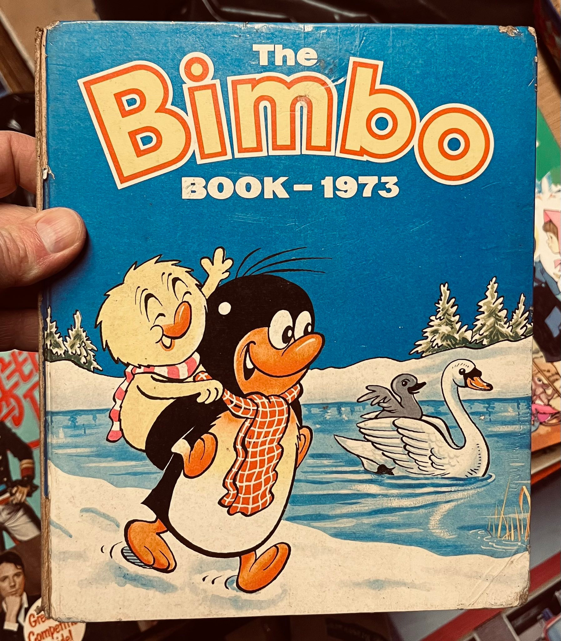 Exploring childhood comics in the loft
