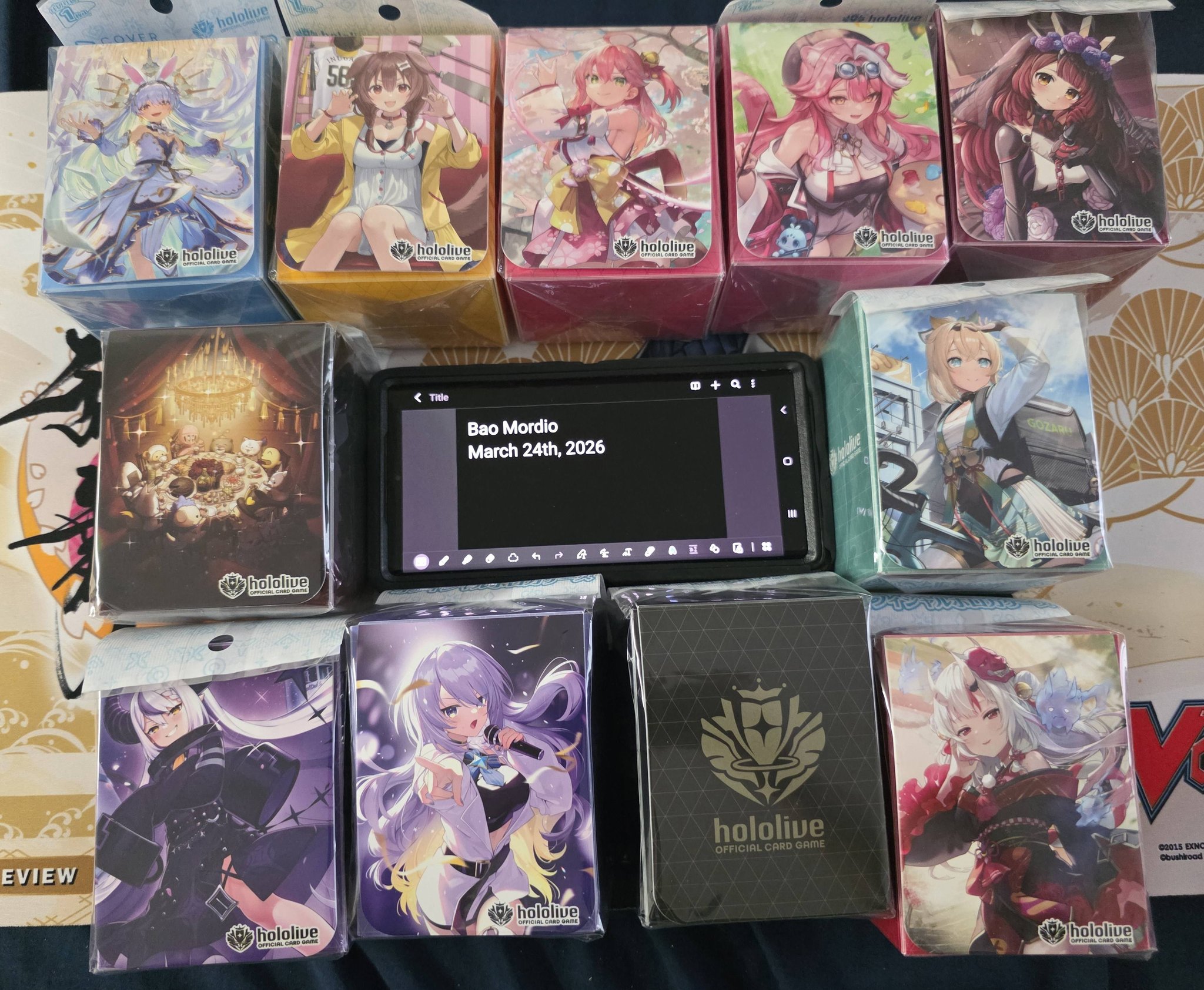LTS> Some Sleeves & Deckboxes I have multiples of each sleeve so