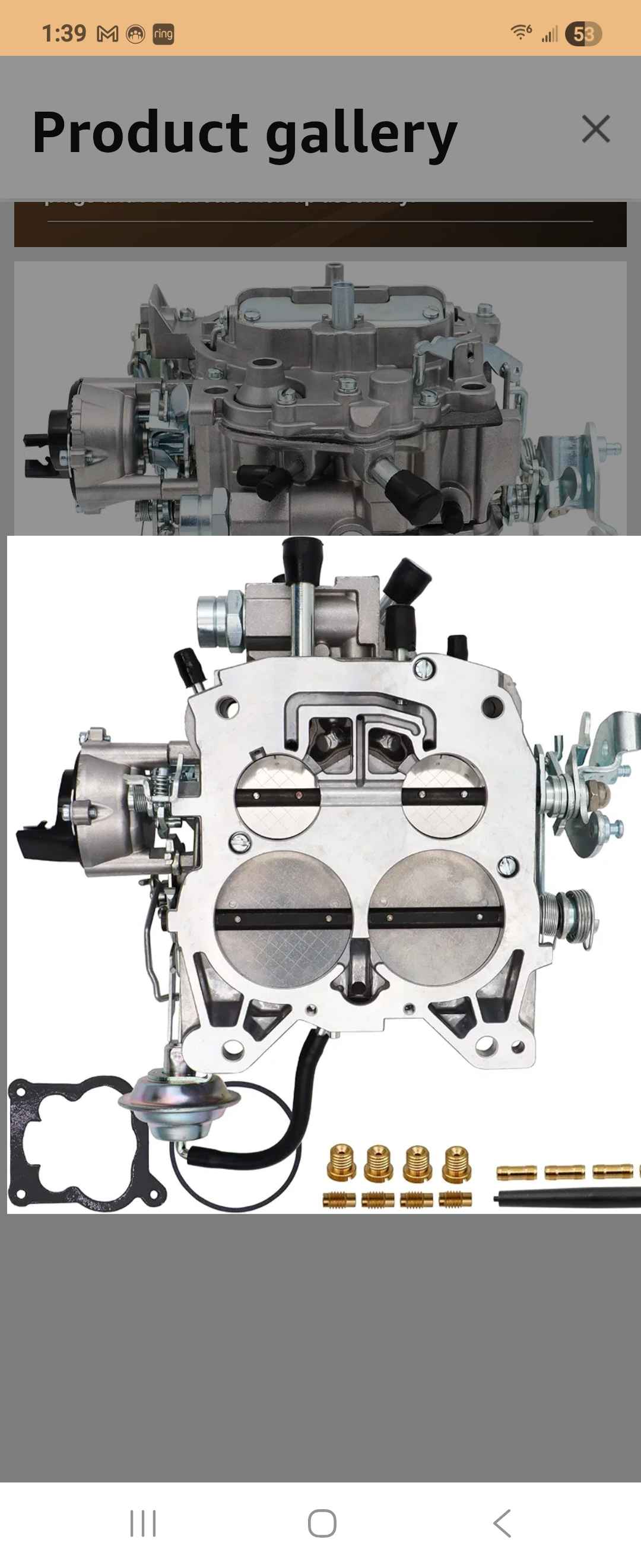 Rochester Quadrajet Carburetor Rebuild Kit 1981 Corvette El Camino Chevy 305 350