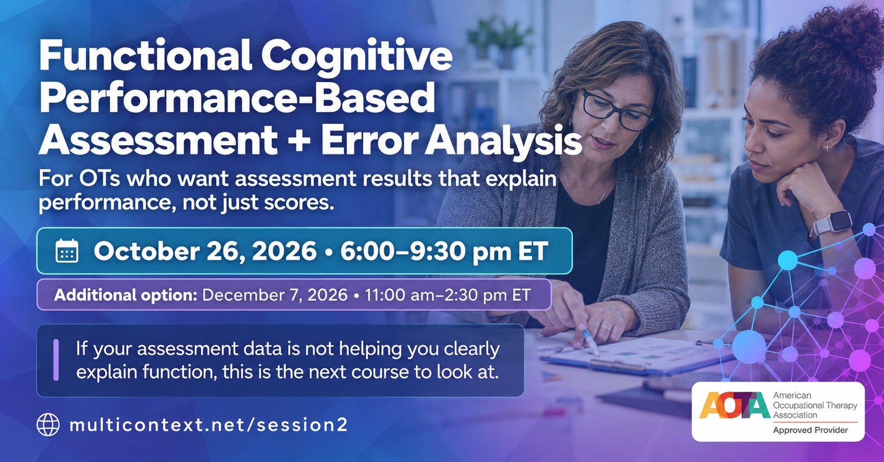 Functional Cognitive Performance-Based Assessment + Error Analysis