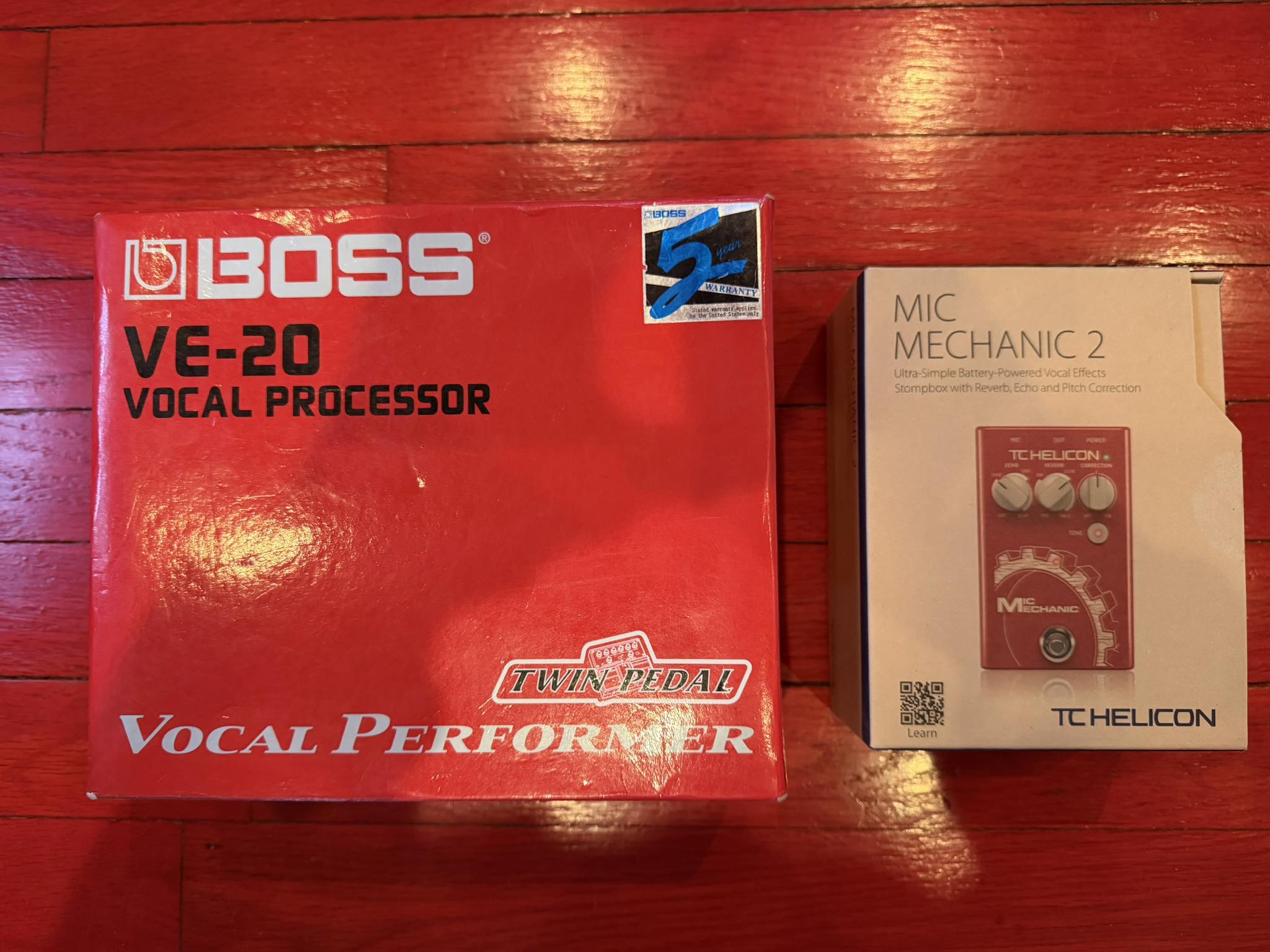 What is the correct placement for VE-20 vocal processor?