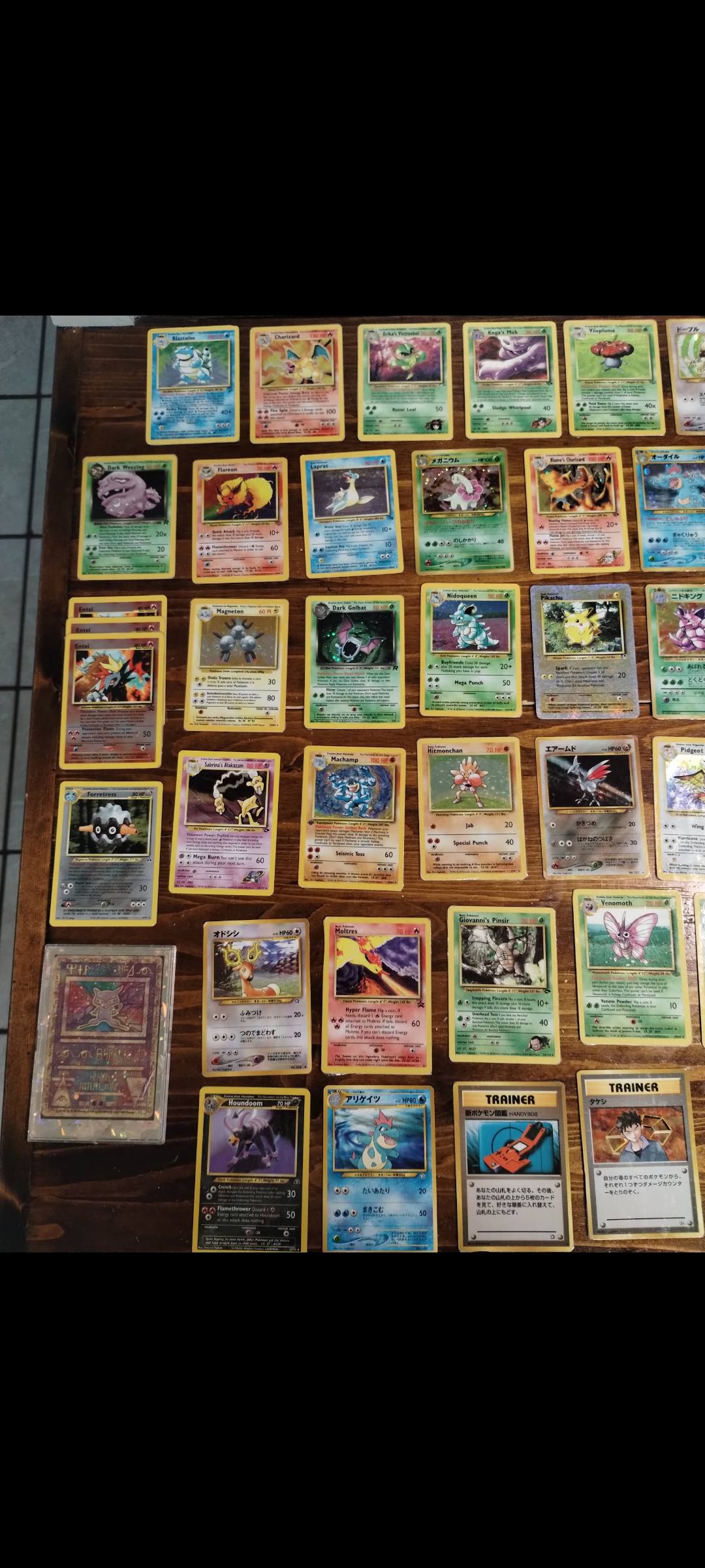 Vintage Pokémon cards from 25 years ago