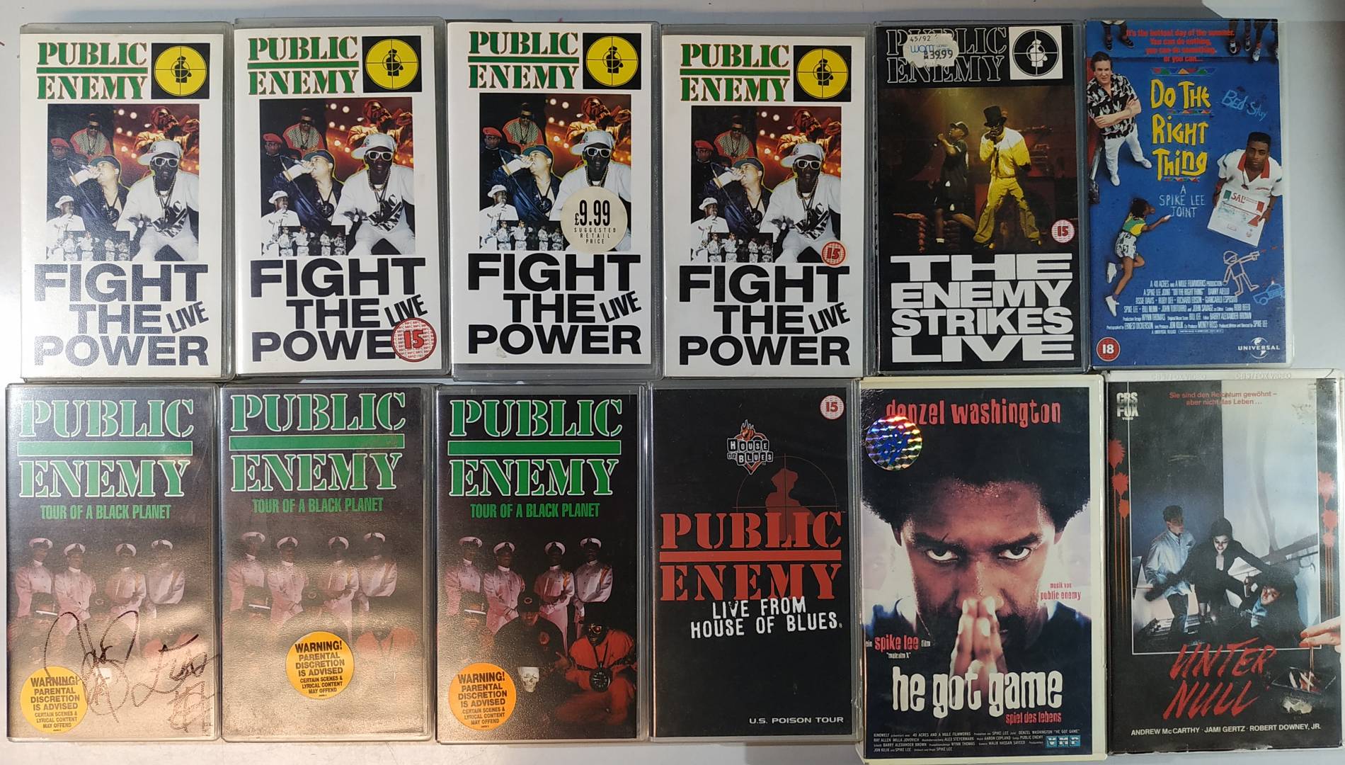 You can NEVER own enough Public Enemy VHS Tapes!
