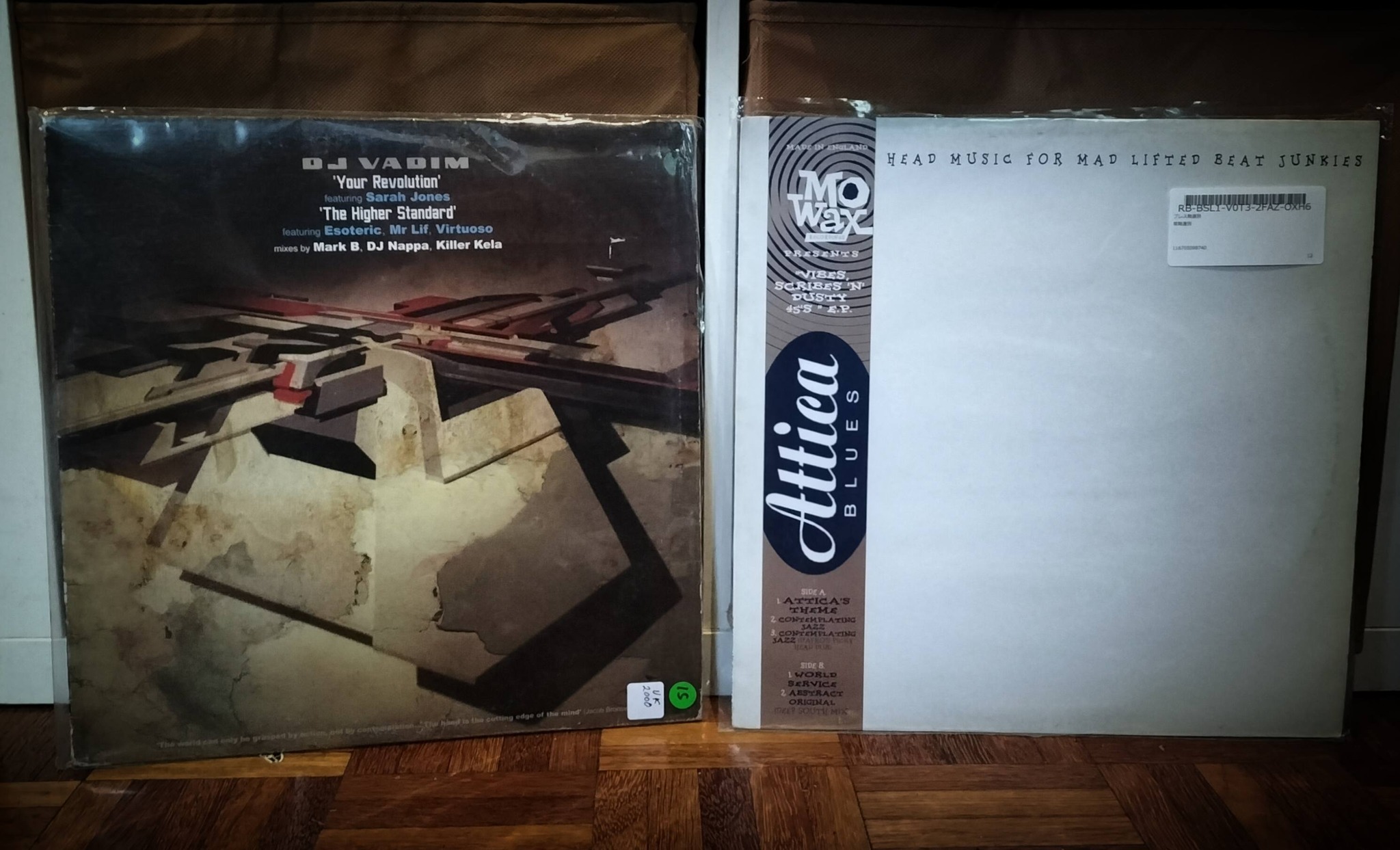 Expanding Mo Wax and Ninja Tune vinyl collection