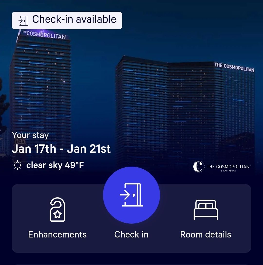 MGM REWARDS | Is checking in ahead of time worth it or should I wait ...