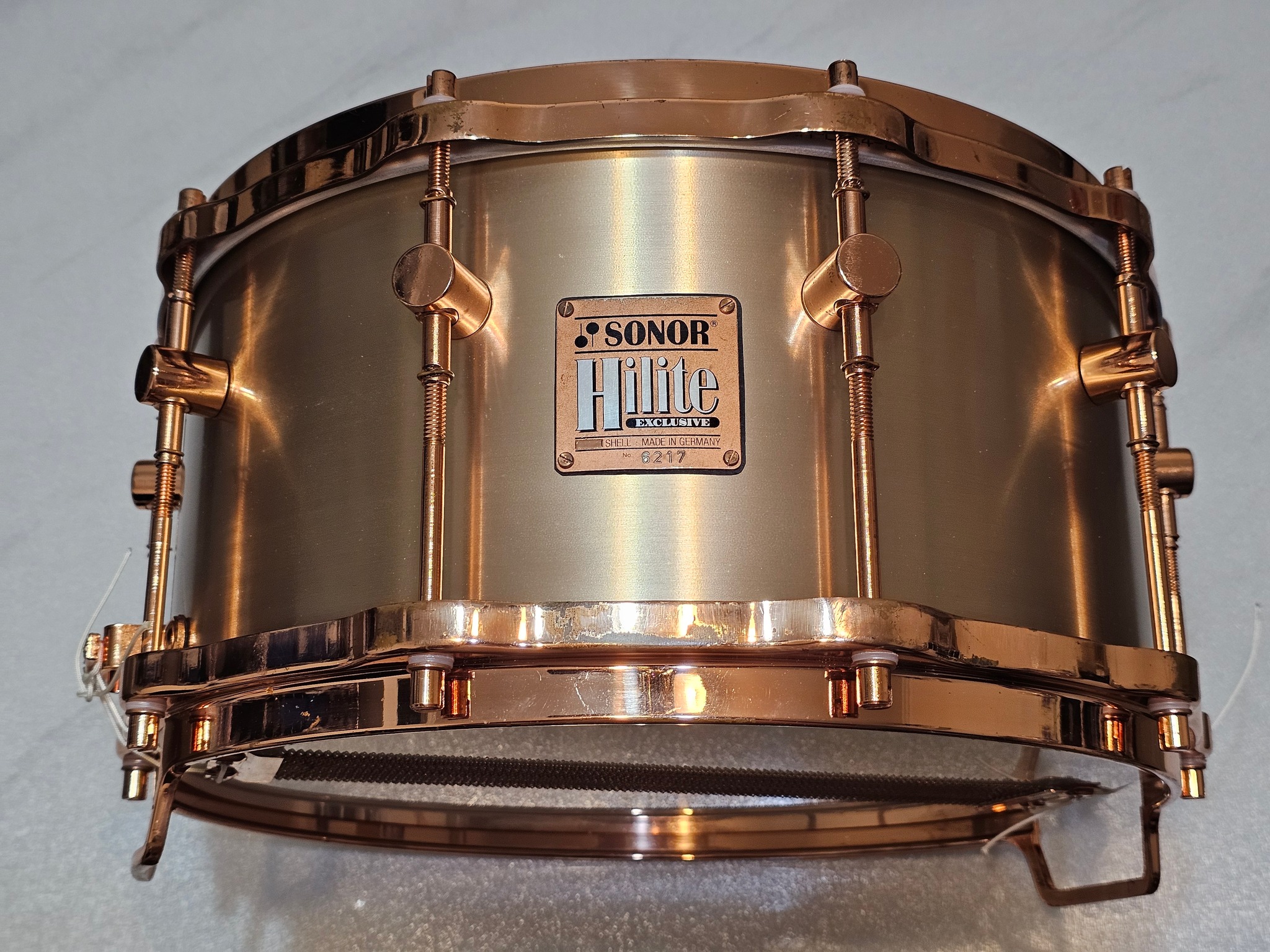 Sonor bell bronze snare drum prototype