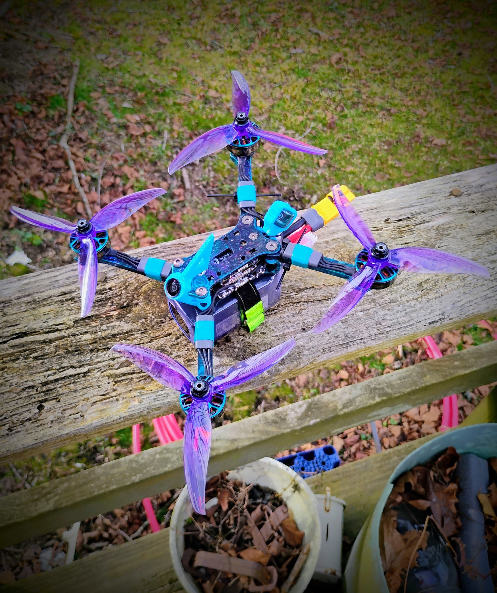 Custom Five33 ZigZag drone build with galaxy effect paint