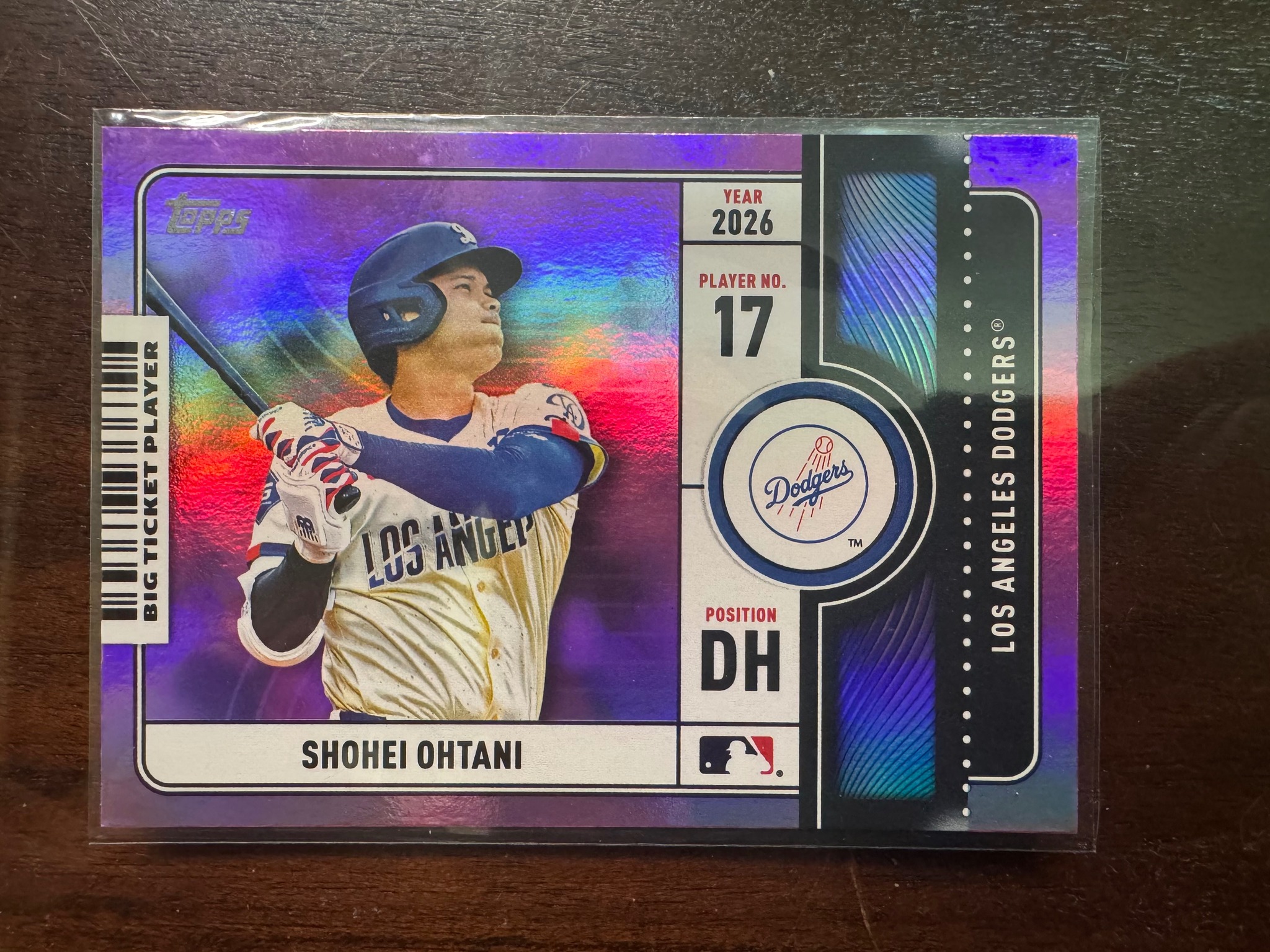 Shohei Ohtani 2026 Topps Series 1 Big Ticket player card