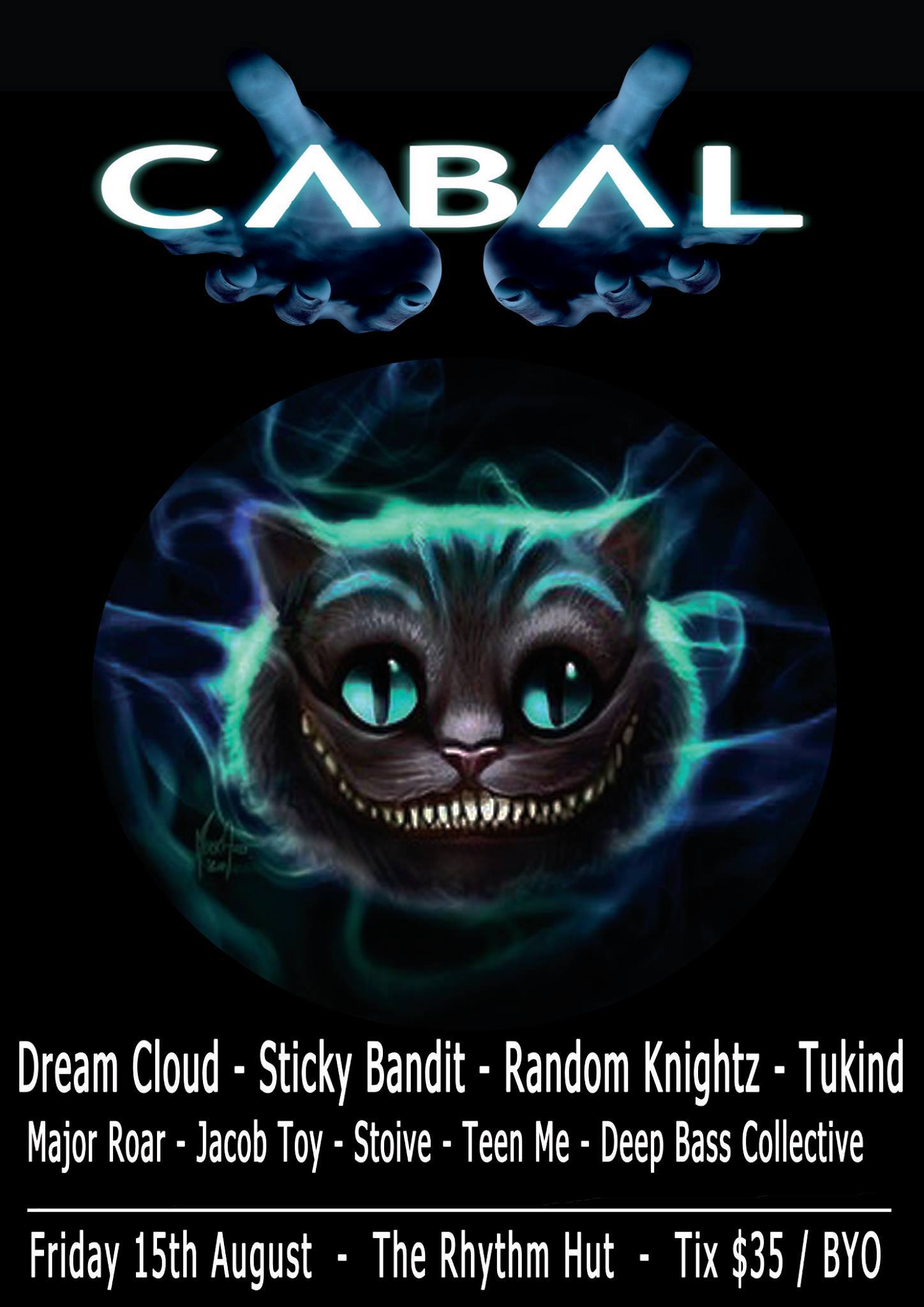 DeepBassCollective - CABAL 2.0 set times for this friday, if anyone ...