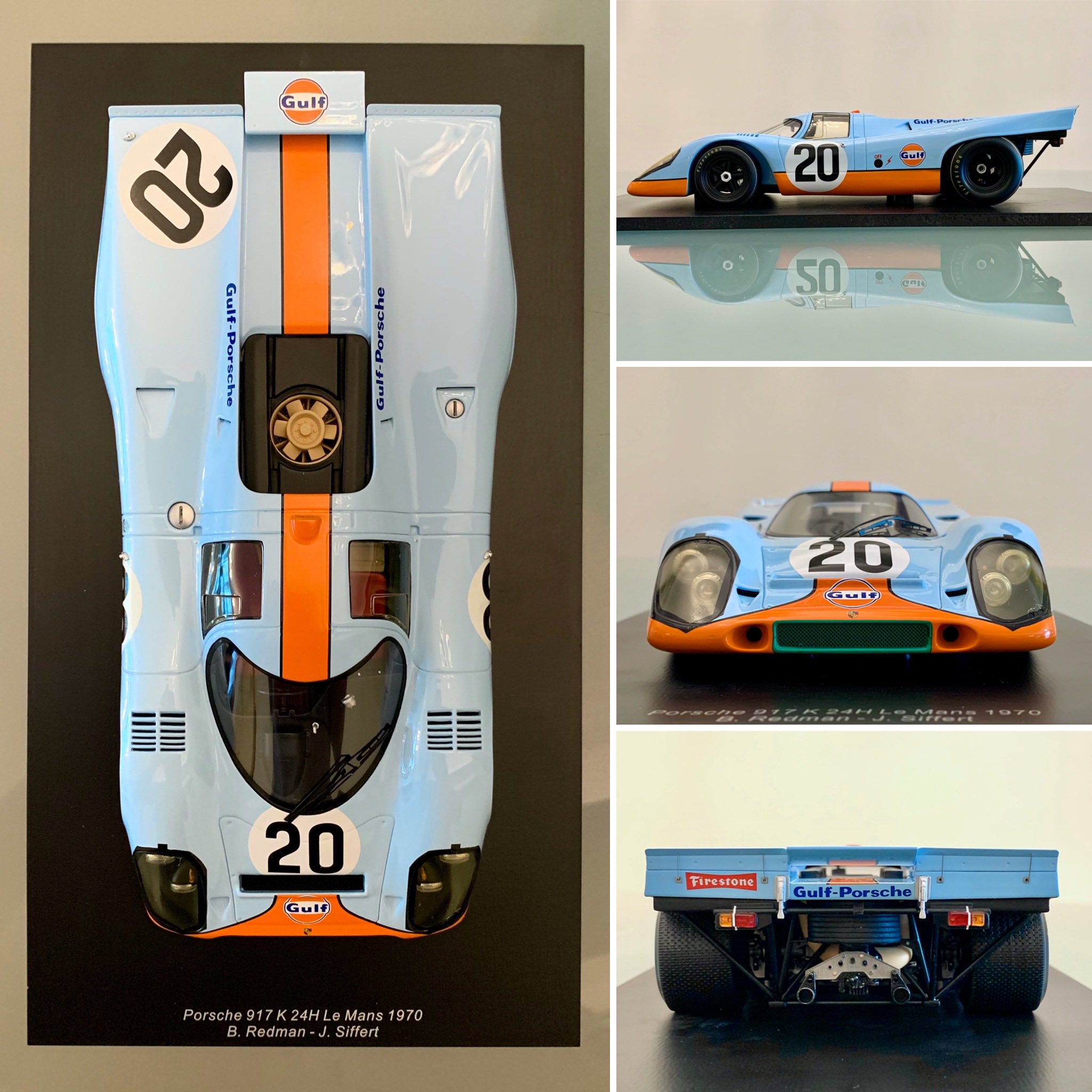 Spark 1:18 Porsche 917 K model from 1970 Le Mans