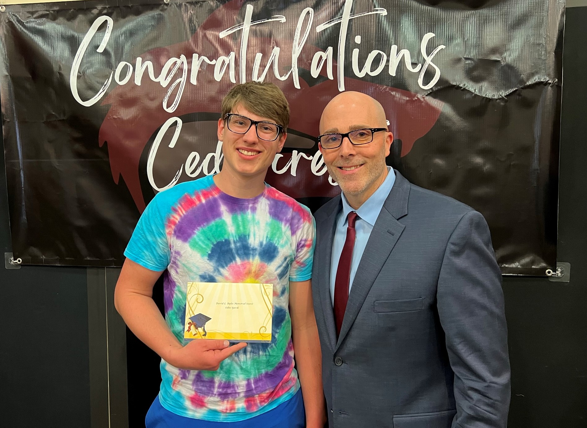 Riverview - David L. Ryles Memorial Scholarship recipient Odin Sjavik ...