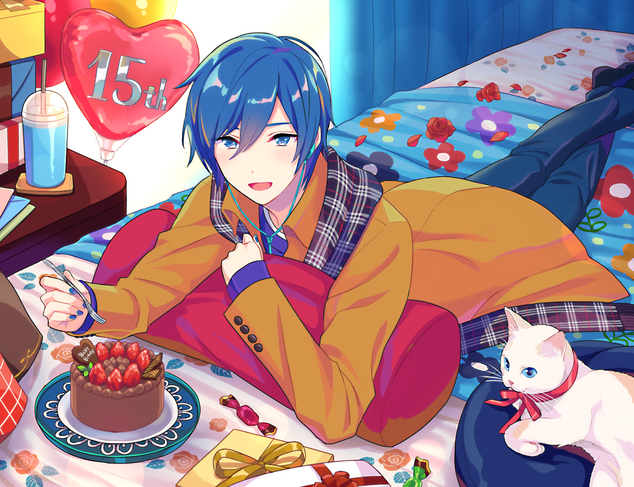 HAPPIEST 15TH ANNIVERSARY/BIRTHDAY, KAITO! 🎉🎂💙💙💙🍦🍦🍦 Please