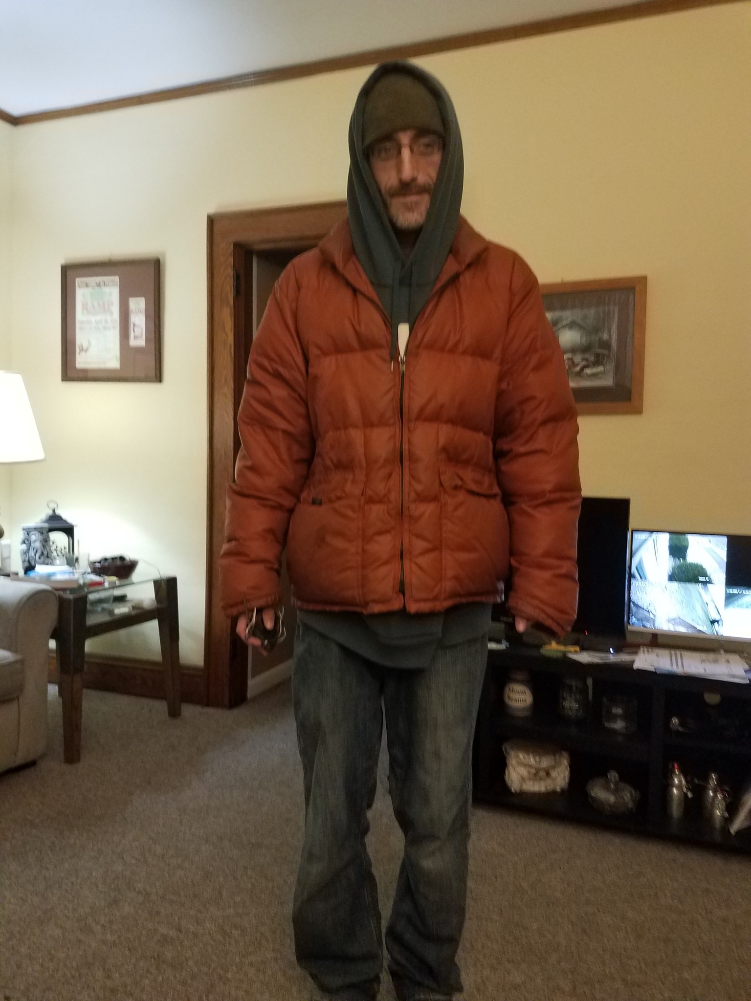 Vintage Frostline down jacket handed down to son