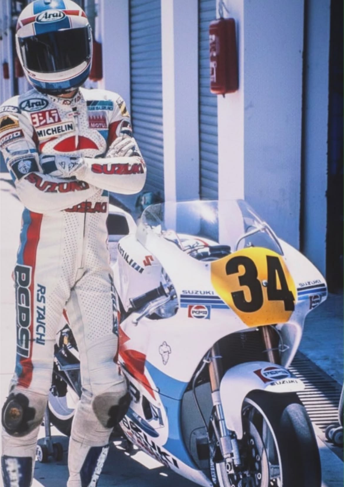 1989 WGP 500cc class KEVIN SCHWANTZ with RGVΓ〜♪( ´θ｀)ノ