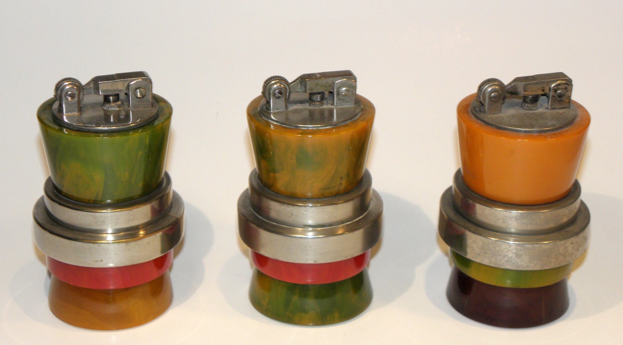 French Art Deco Dandy table lighters from 1930s