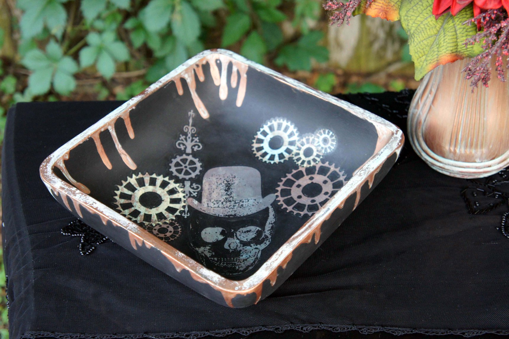 Steampunk misc solid wood bowl. Paint... - Riff Raff Revival | Facebook